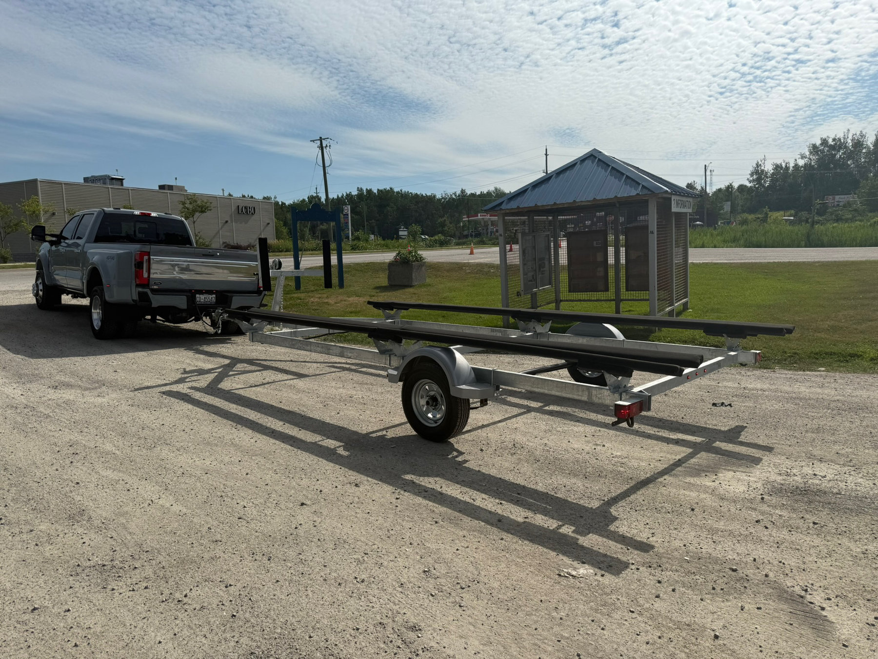 Galvanized Pontoon Boat Trailer Single Axle photo 3