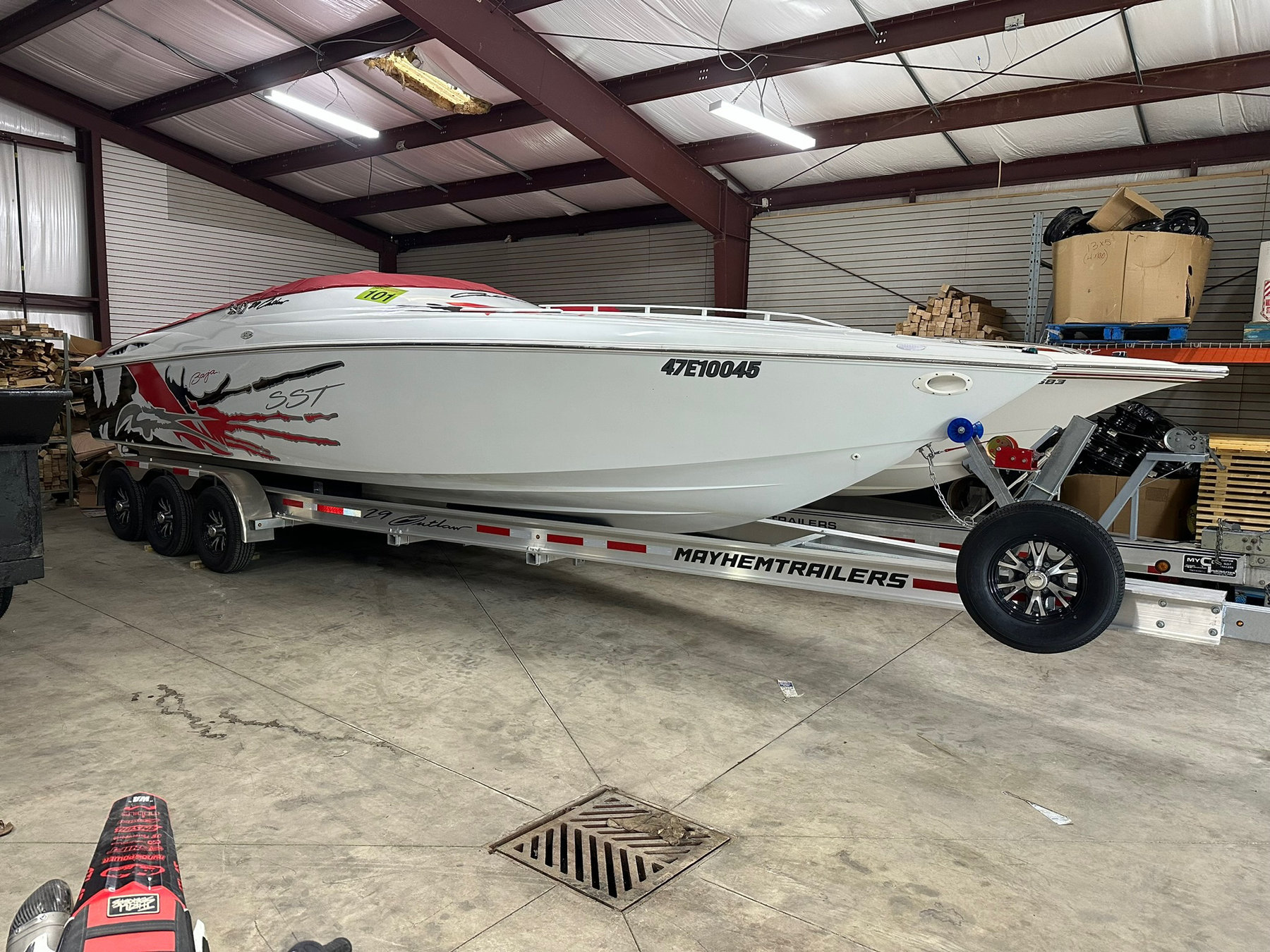 21,000lb Aluminum Boat Trailer 28-35ft Tri Axle photo 6