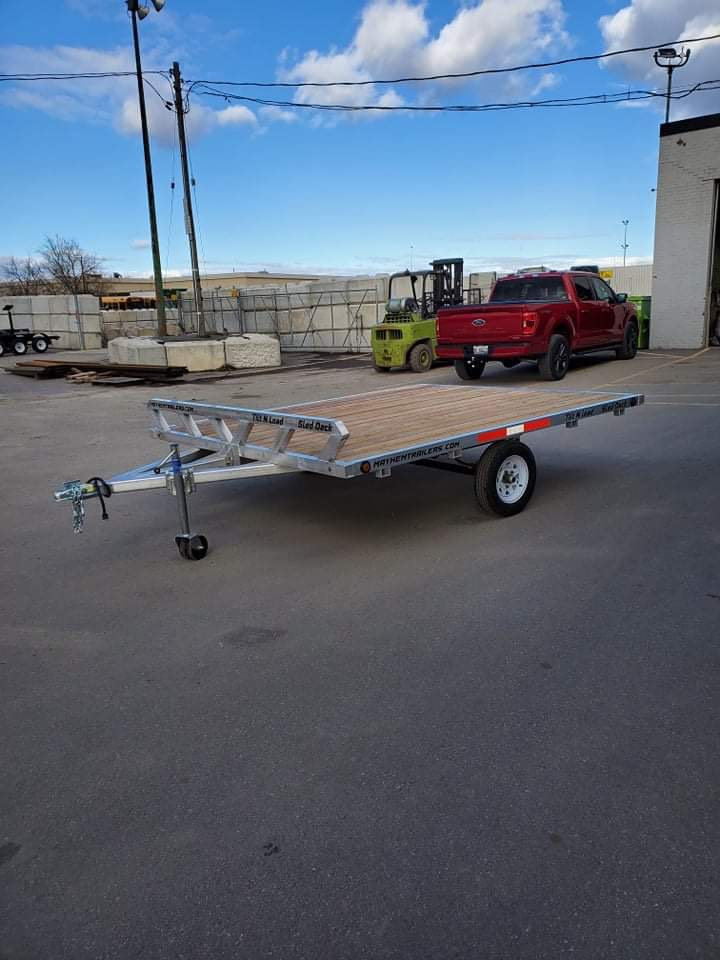 Mayhem trailers aluminum double atv snowmobile trailer photo 5