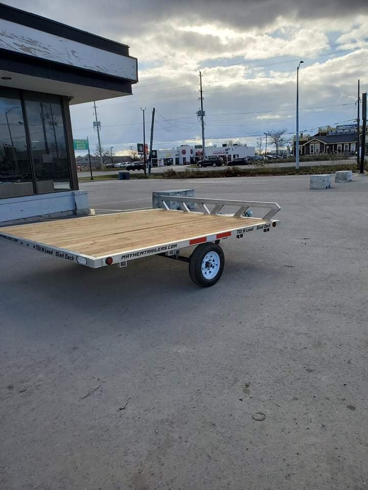 Mayhem trailers aluminum double atv snowmobile trailer photo 7