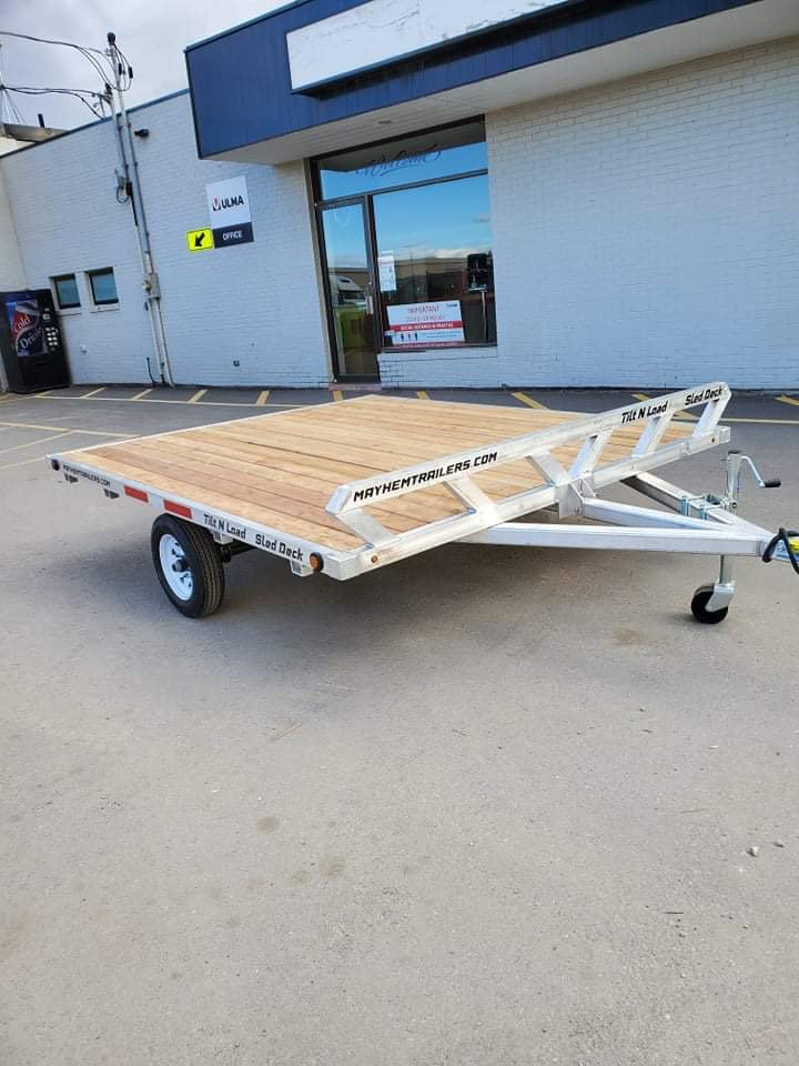 Mayhem trailers aluminum double atv snowmobile trailer photo 3