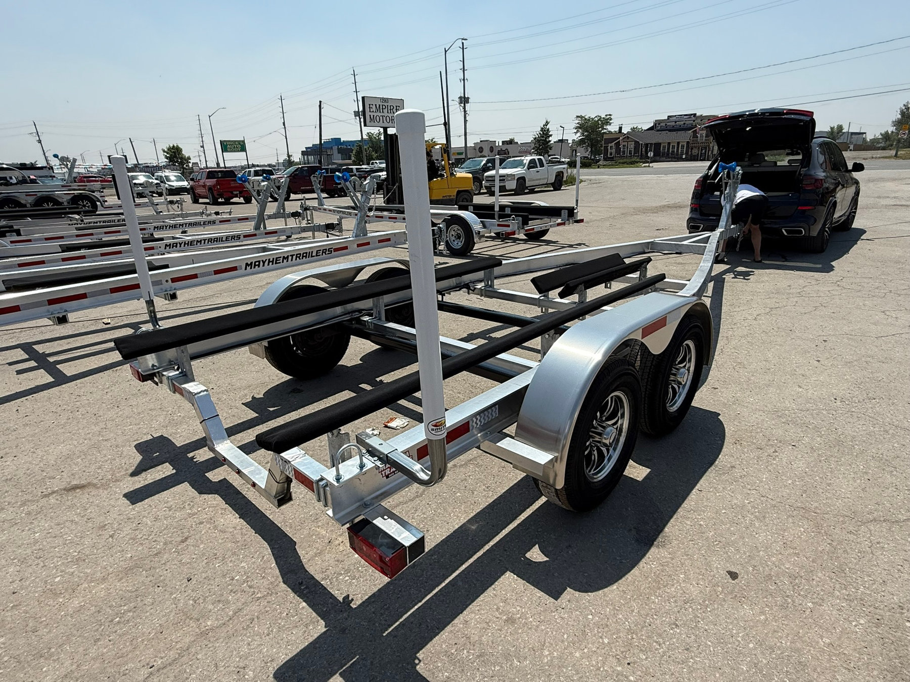 7,000lb Tandem Alumimum Wake / Ski Boat Trailer with Notch photo 5