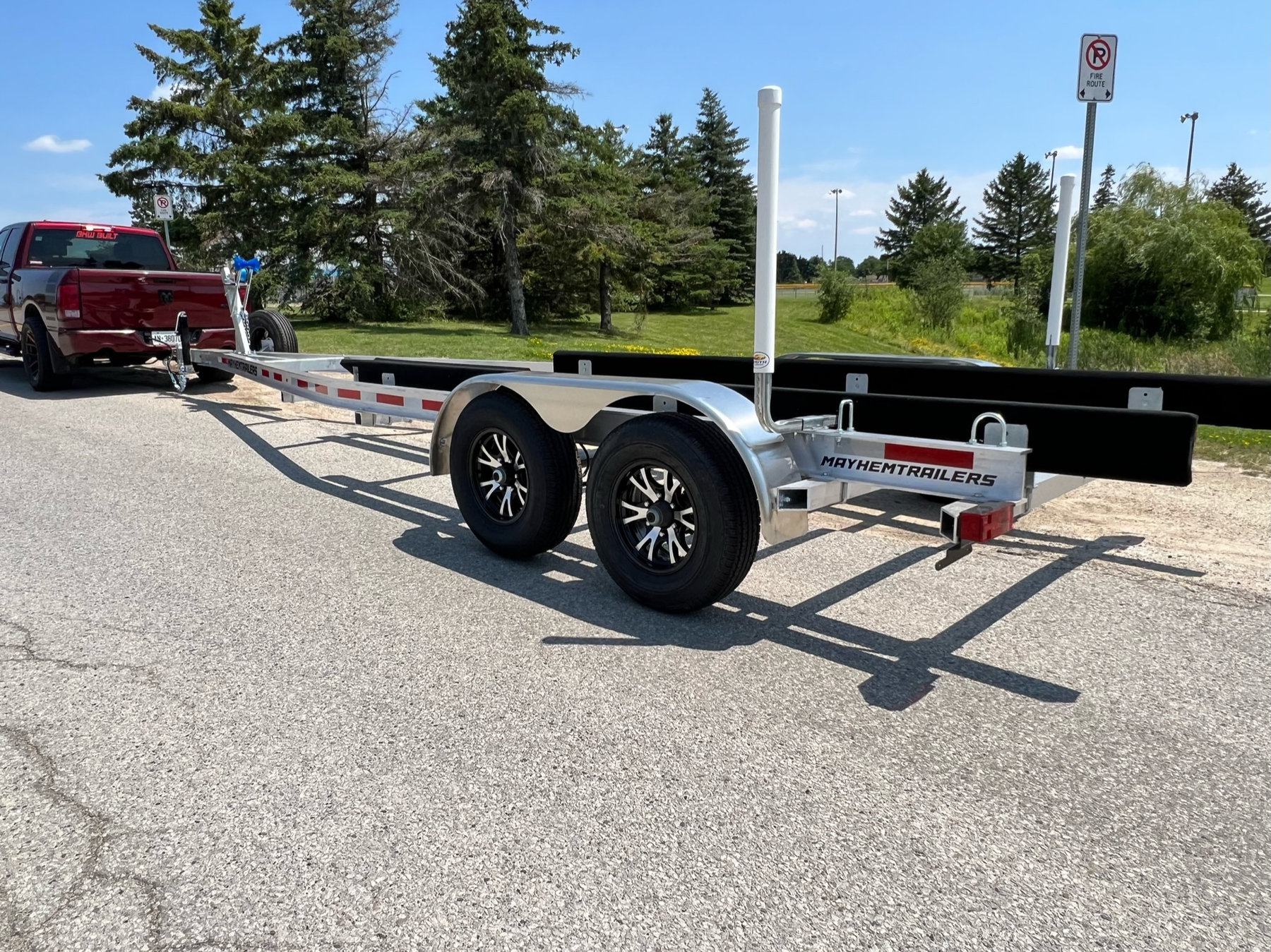 7,000lb Aluminum Boat Trailer Tandem 3,500lb Axles photo 3