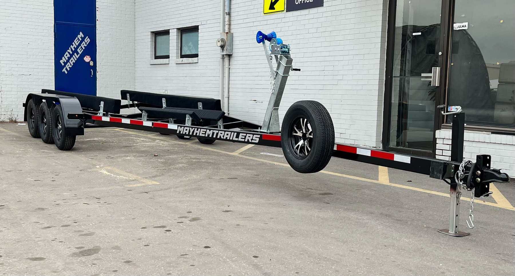 28-34ft Steel 10,500lb Boat Trailer Tri Axle photo 1