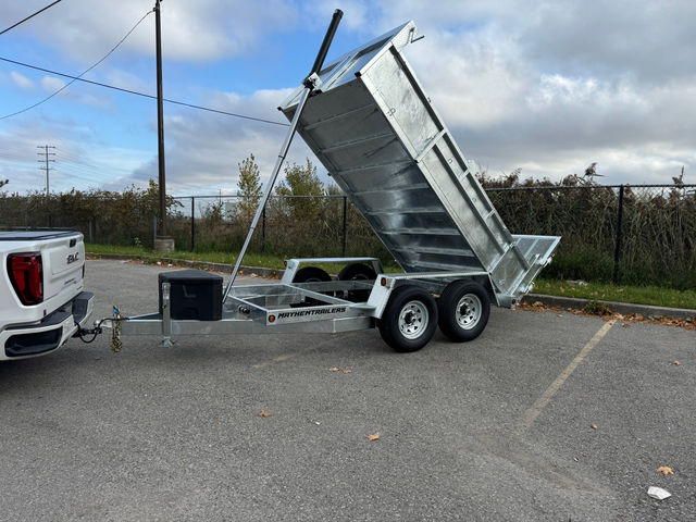 72x10’ galvanized 3.5 ton combo dump trailer
