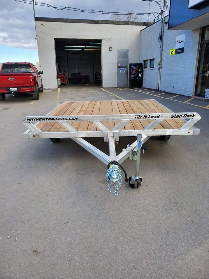 Mayhem trailers aluminum double atv snowmobile trailer photo 2