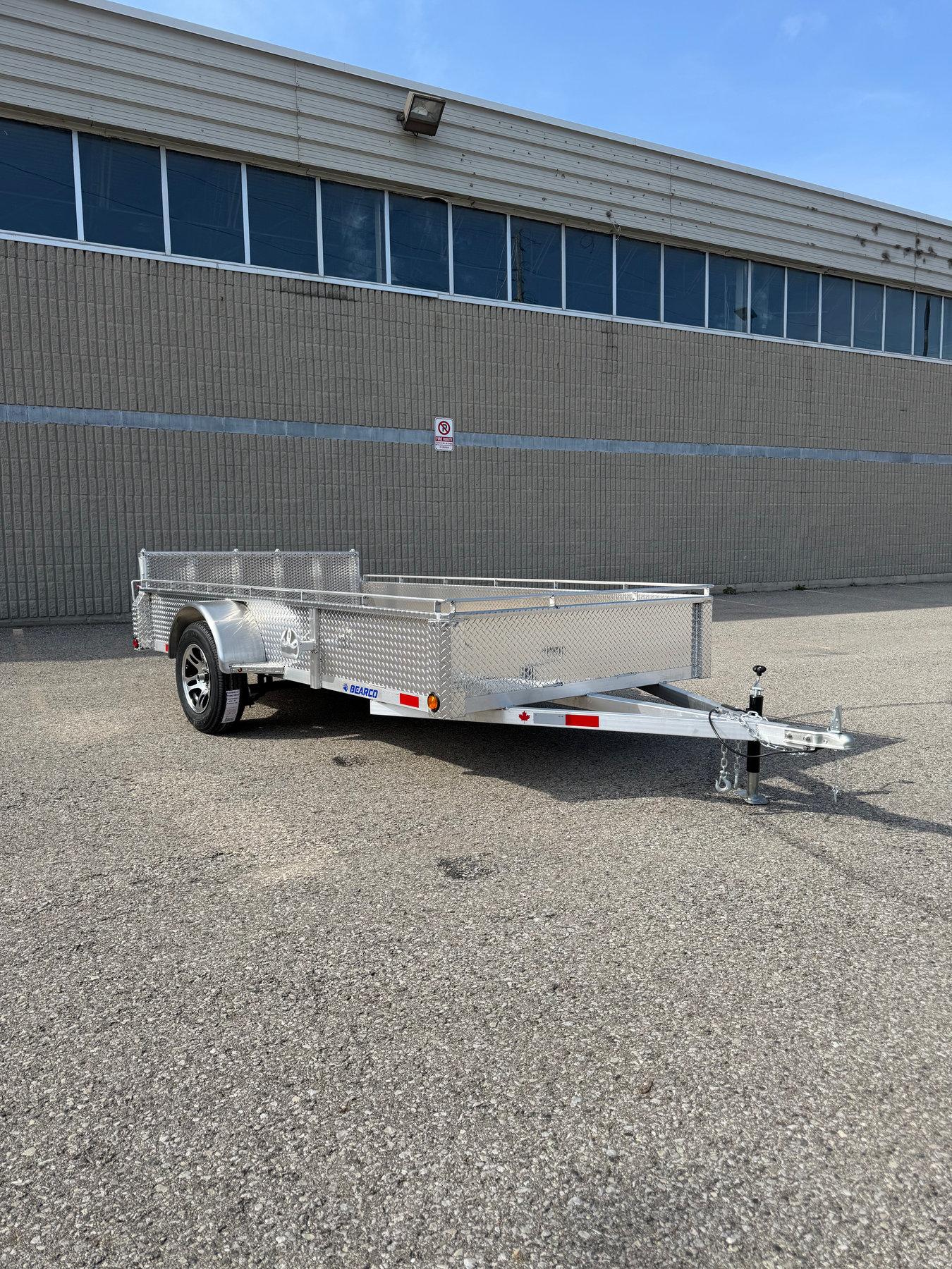 6 x 12 aluminum utility / ATV trailer with ramp 3500lb axle photo 1