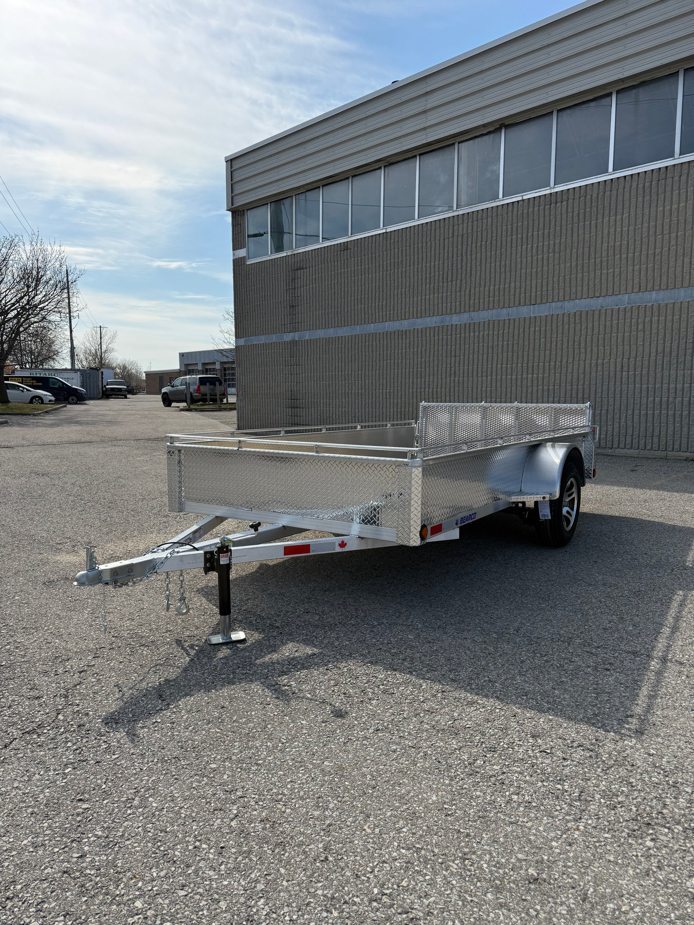 6 x 12 aluminum utility / ATV trailer with ramp 3500lb axle photo 2