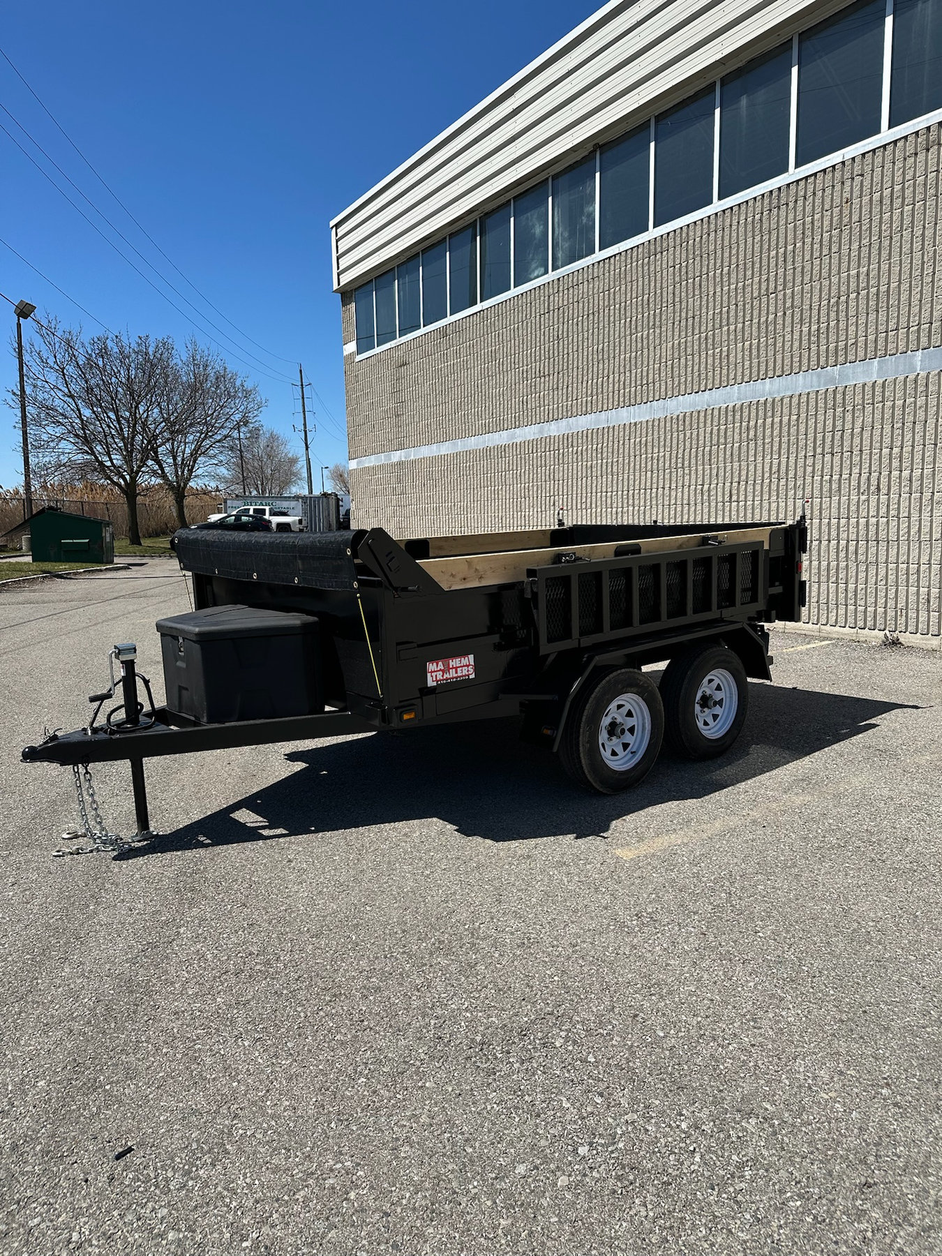 6 x 10 Scissor Lift 3.5Ton Dump Trailer With Ramps photo 1