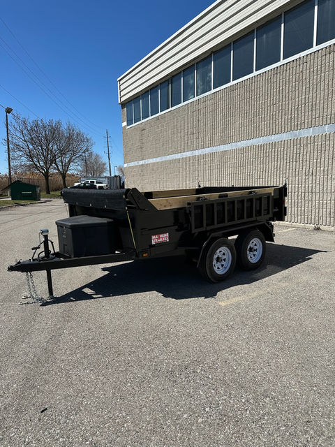 6 x 10 Scissor Lift 3.5Ton Dump Trailer With Ramps