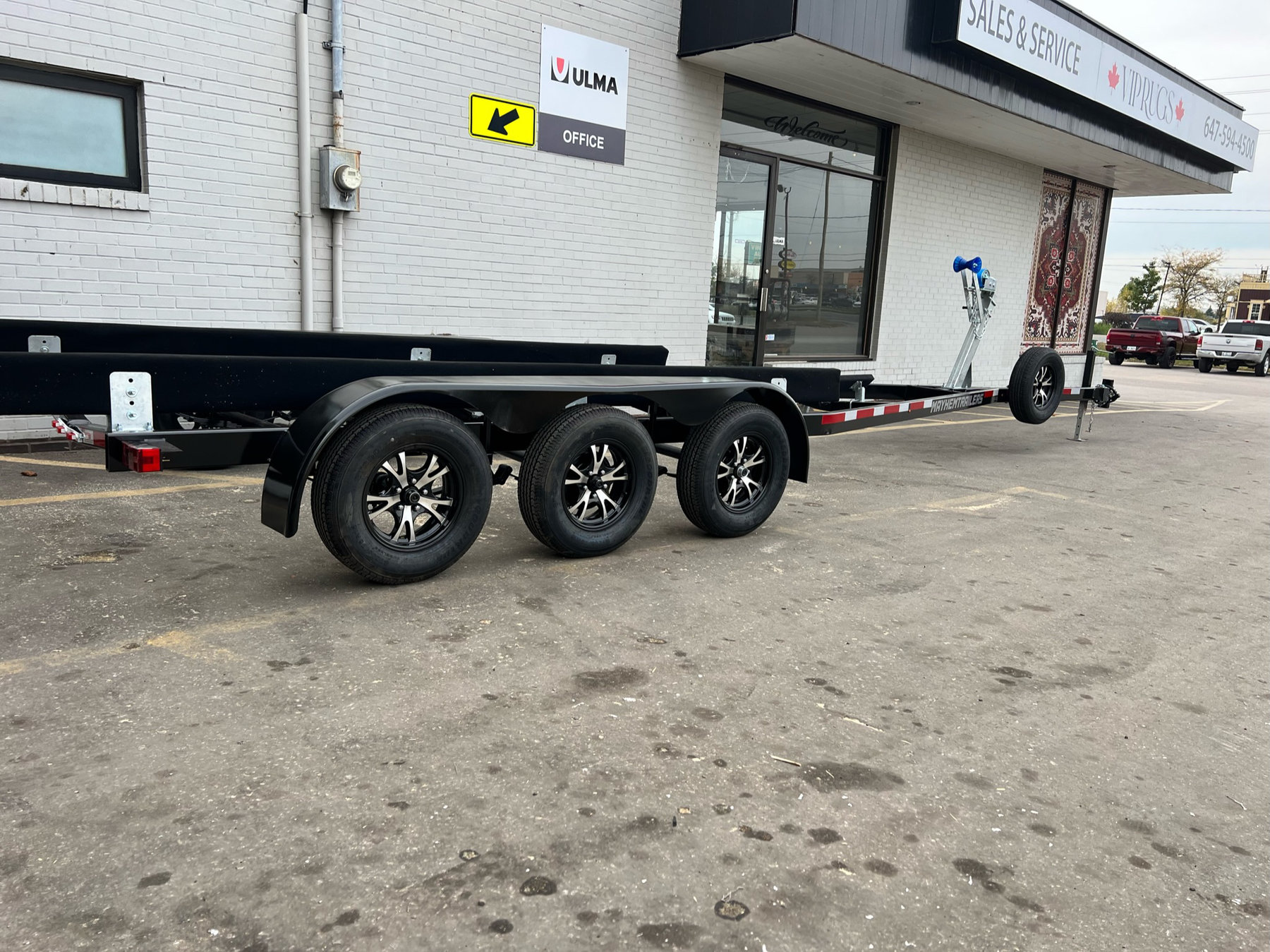 28-34ft Steel 10,500lb Boat Trailer Tri Axle photo 2