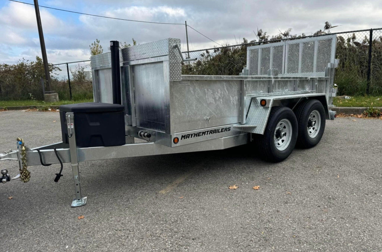 6.5 x 12 7Ton Combo Dump Trailer Telescopic Lift With Ramps photo 3