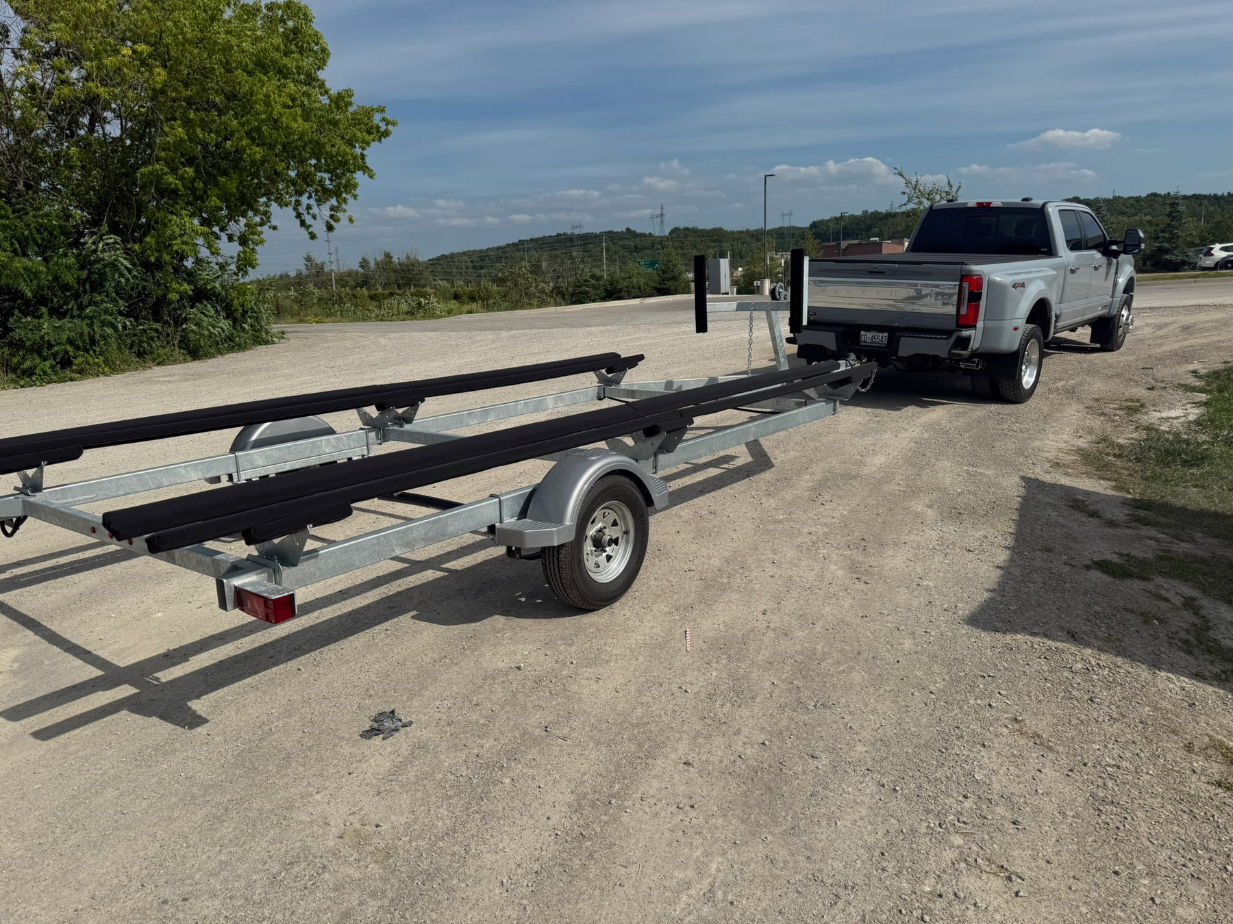 Galvanized Pontoon Boat Trailer Single Axle photo 4