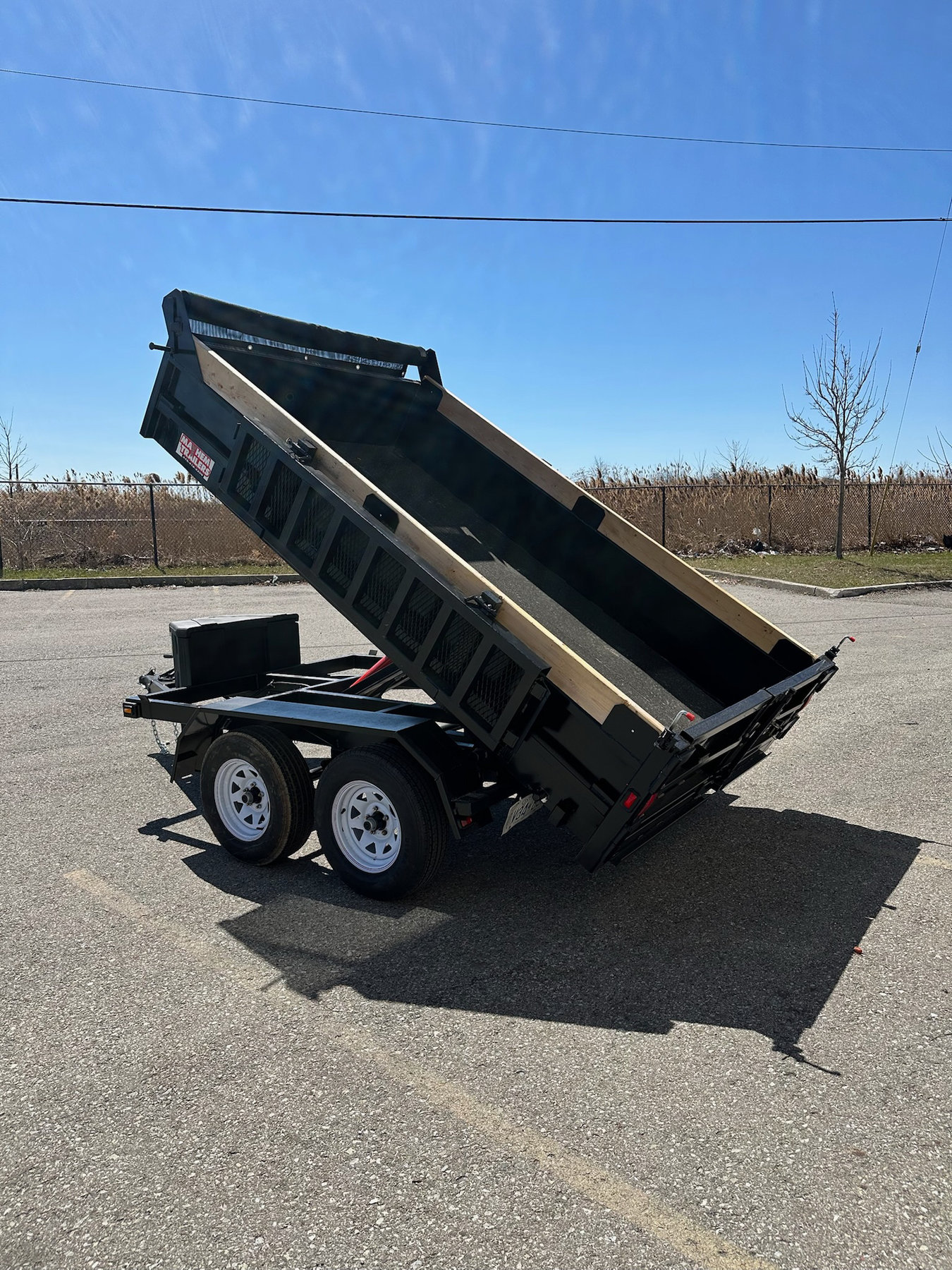 6 x 10 Scissor Lift 3.5Ton Dump Trailer With Ramps photo 5