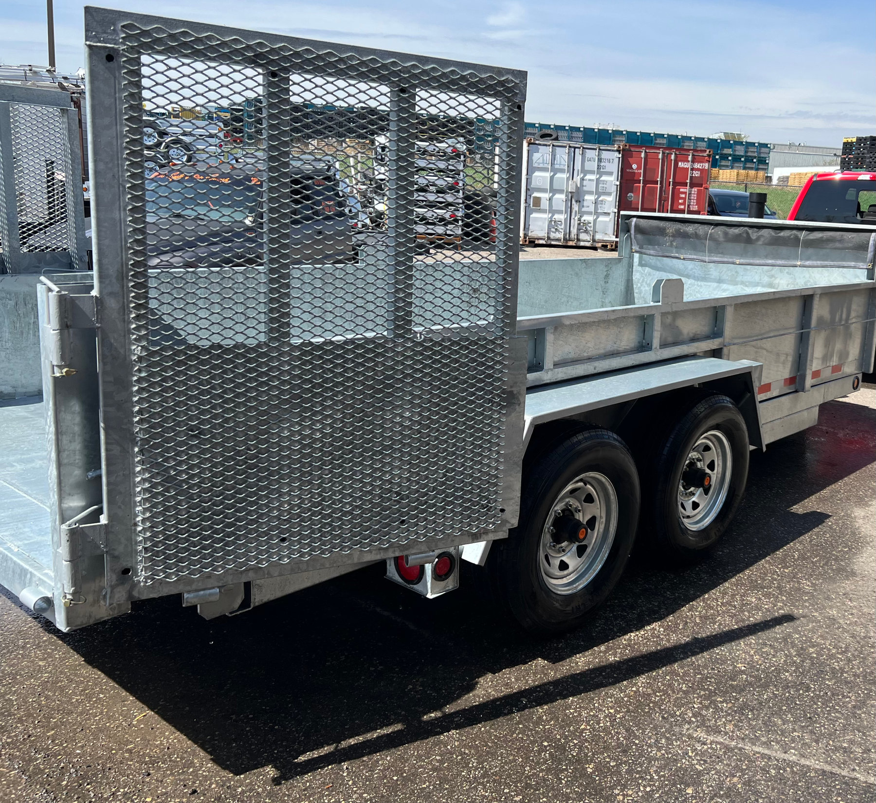 6.5 x 16 7 TON COMBO DUMP TRAILER TELESCOPIC LIFT photo 5