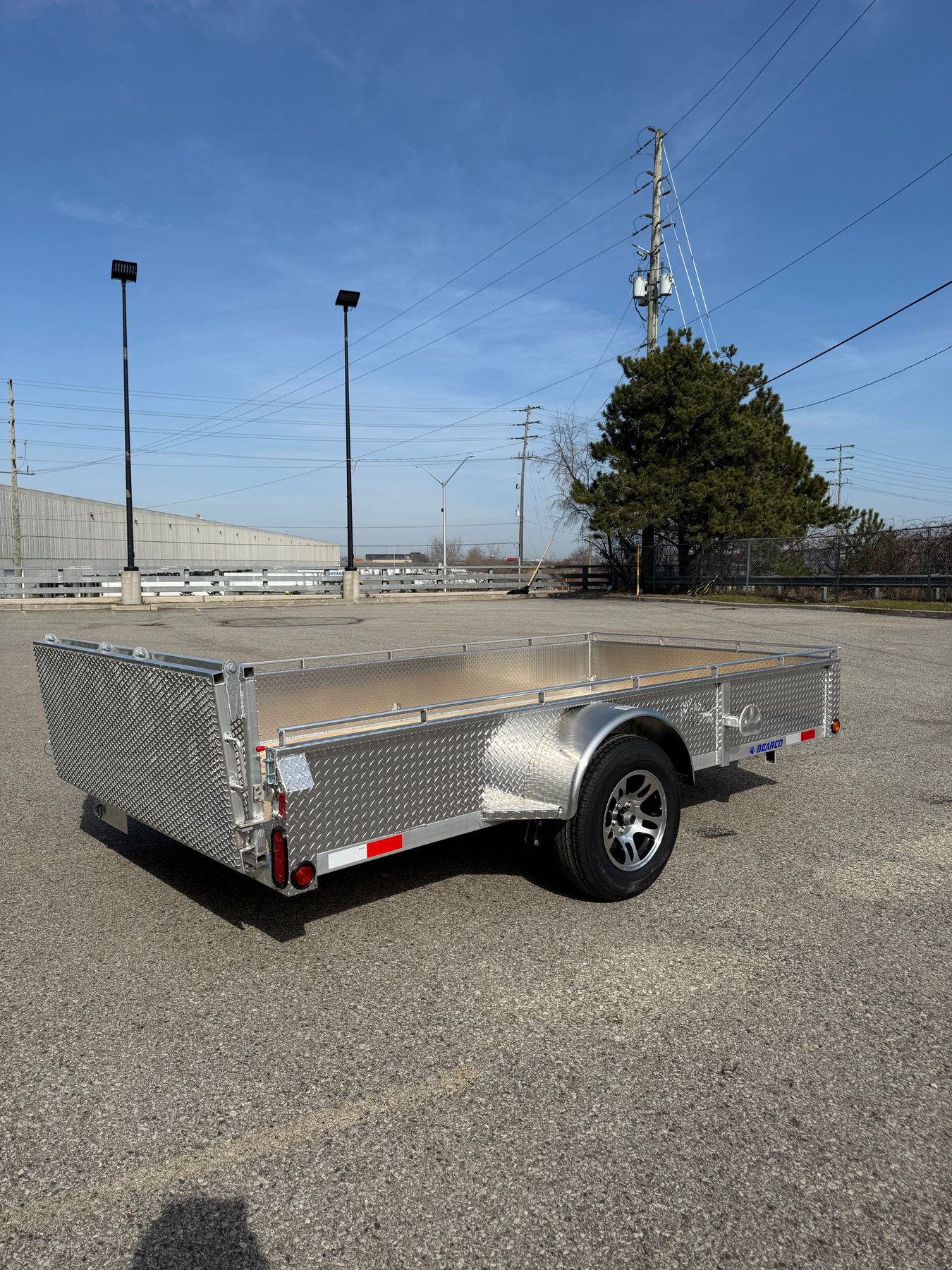 6 x 12 aluminum utility / ATV trailer with ramp 3500lb axle photo 4
