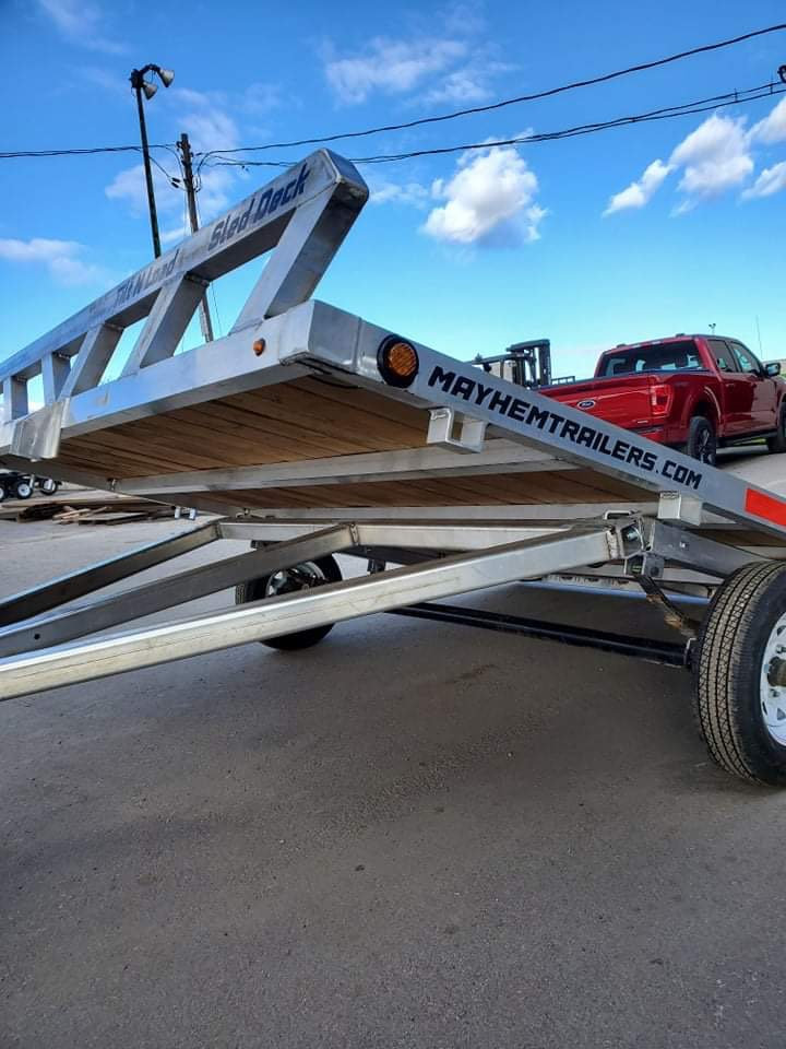 Mayhem trailers aluminum double atv snowmobile trailer photo 8