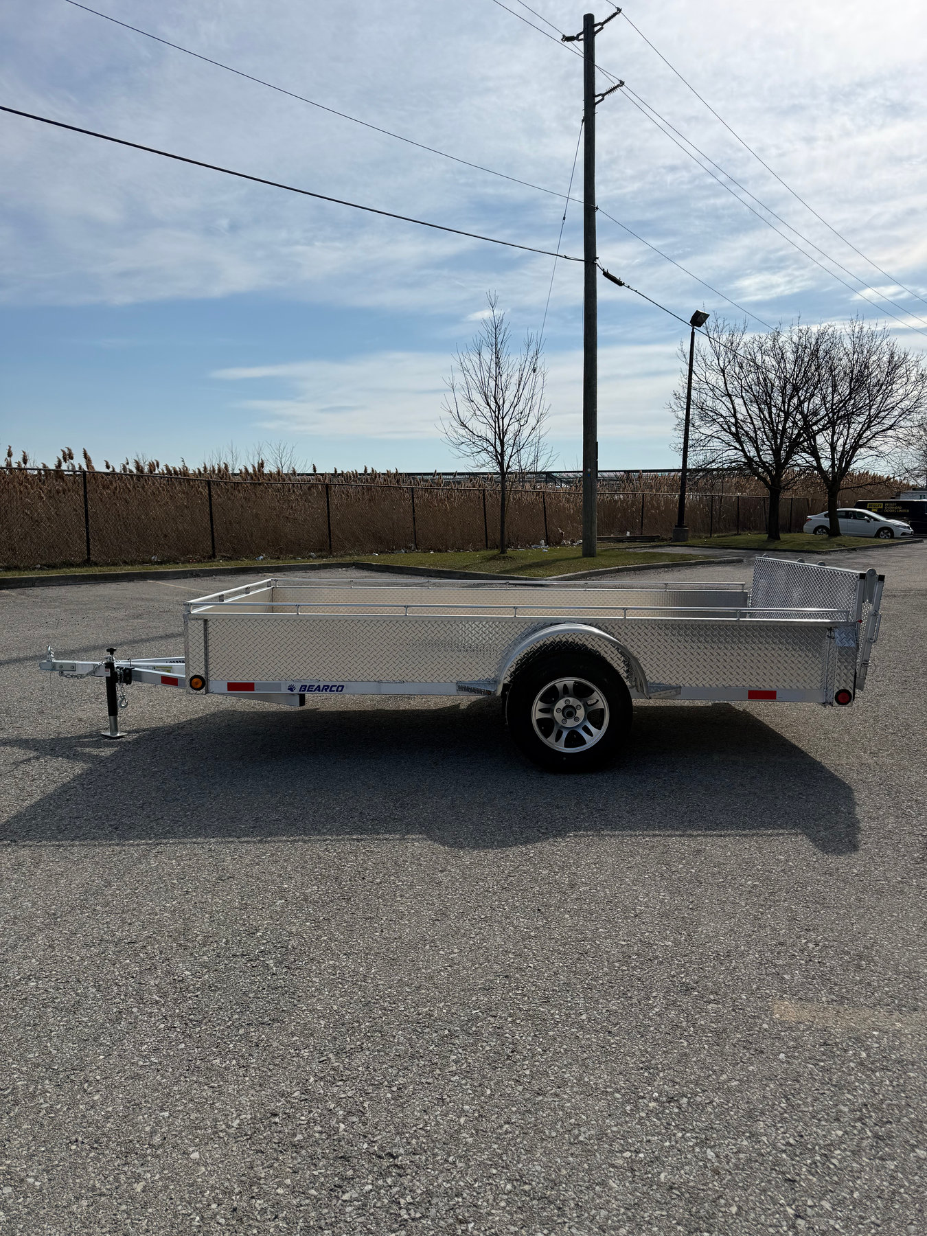 6 x 12 aluminum utility / ATV trailer with ramp 3500lb axle photo 3