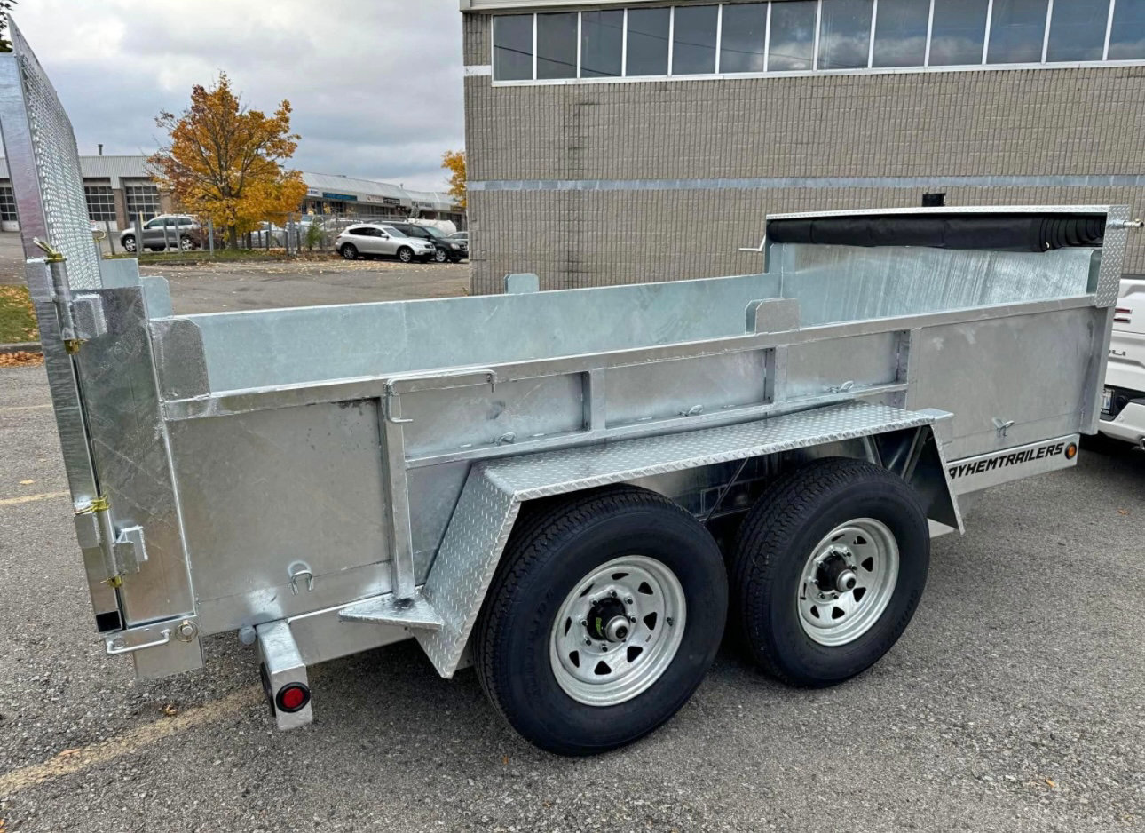 6.5 x 12 7Ton Combo Dump Trailer Telescopic Lift With Ramps photo 4