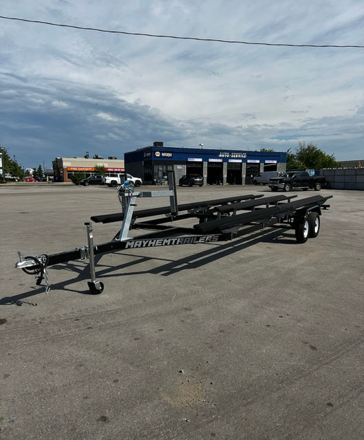 7,000lb Tandem Steel Pontoon Tri-Toon Boat Trailer