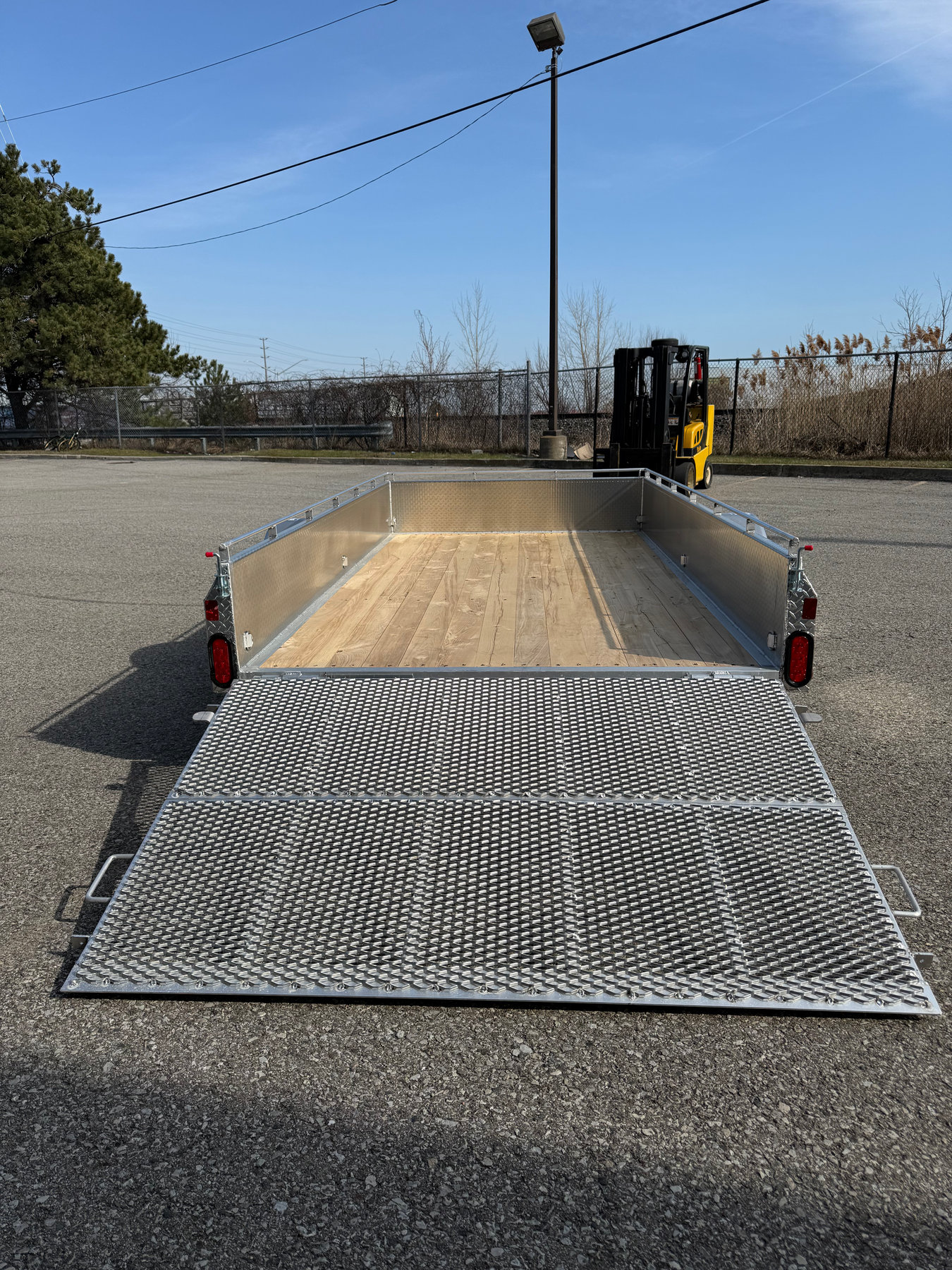 6 x 12 aluminum utility / ATV trailer with ramp 3500lb axle photo 8