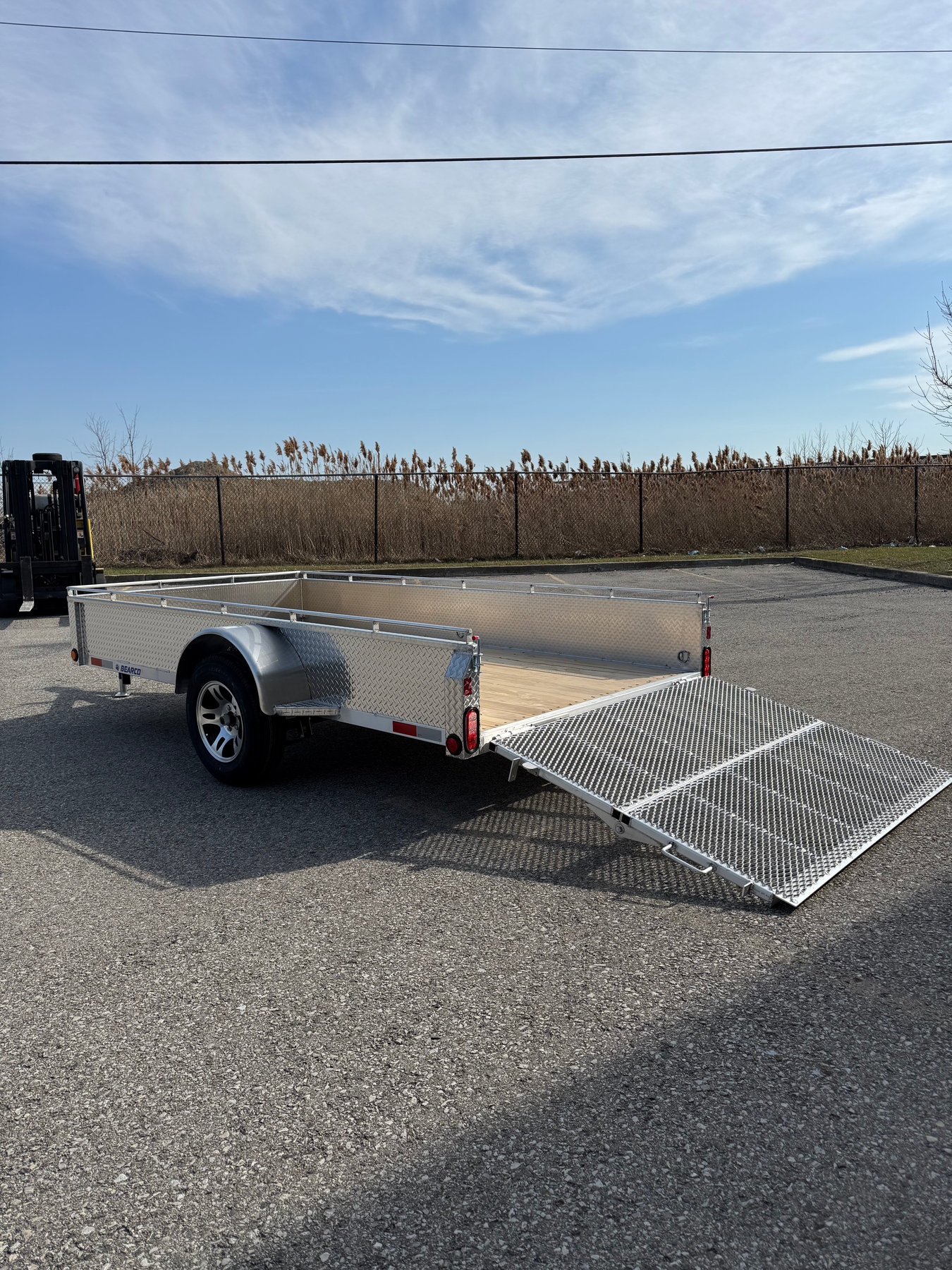 6 x 12 aluminum utility / ATV trailer with ramp 3500lb axle photo 9