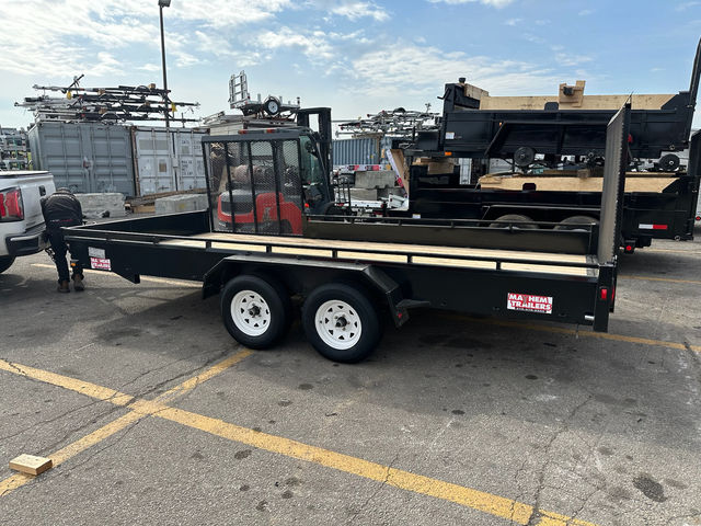 80 x 12' TANDEM LANDSCAPE TRAILER DUEL GATE - LS612T