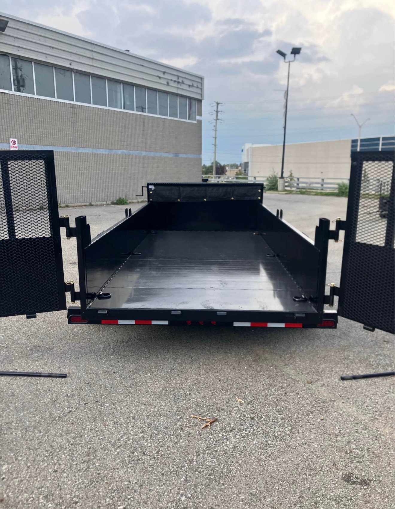 6.5 x 14 7 Ton Combo Gate Black Dump Trailer photo 2
