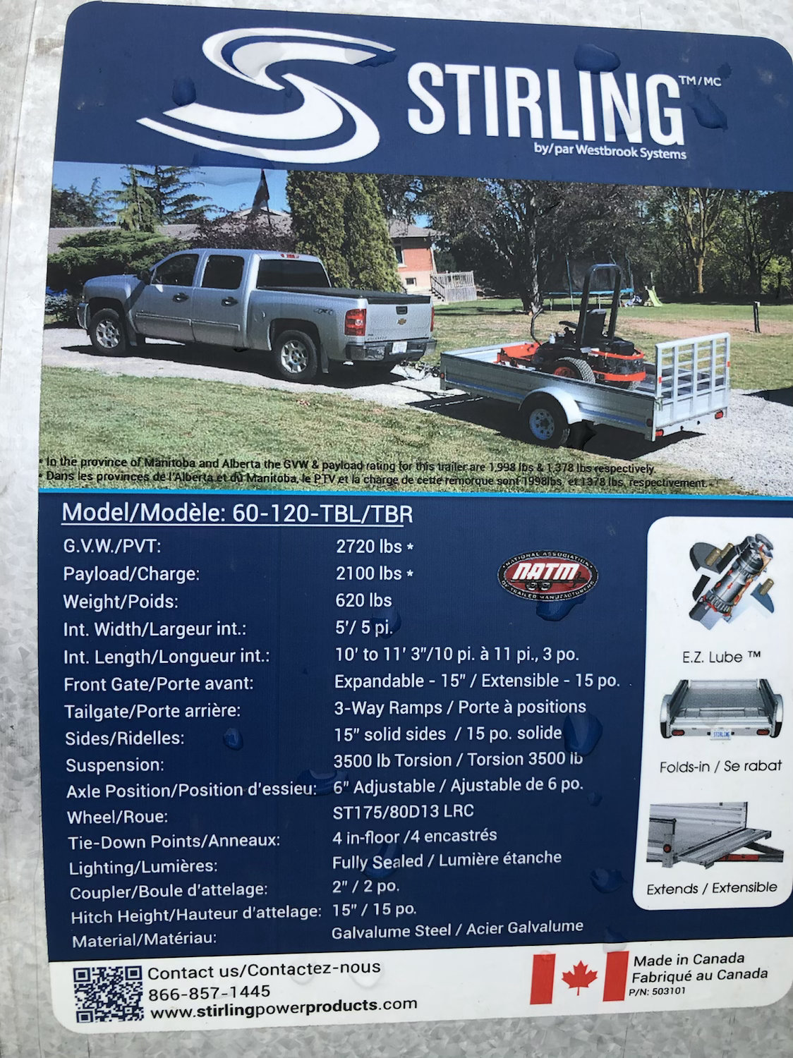 5x10 Cargo utility trailer photo 4