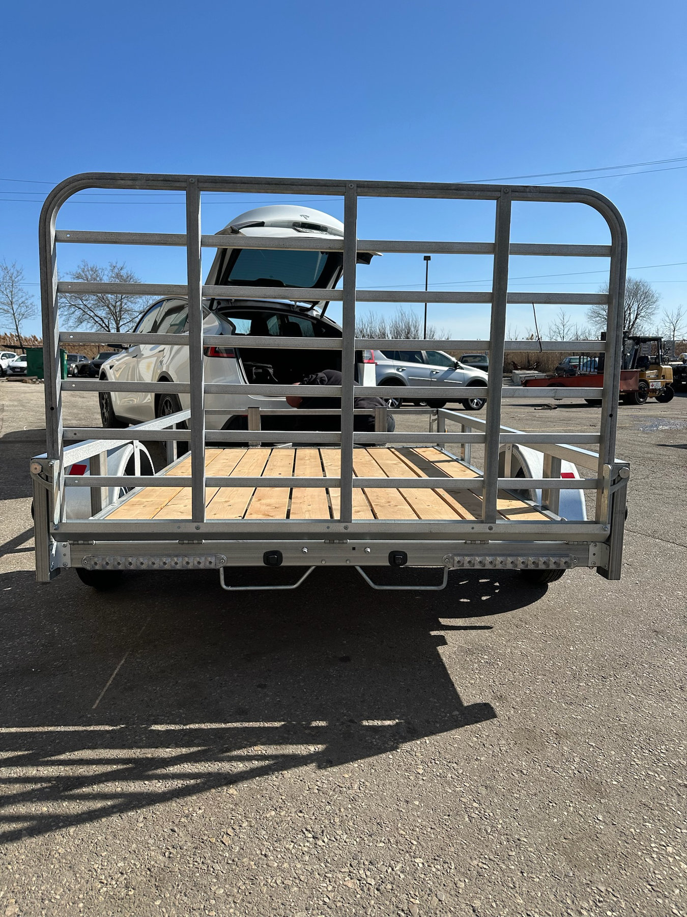 5x8’ galvanized cargo utility trailer photo 3