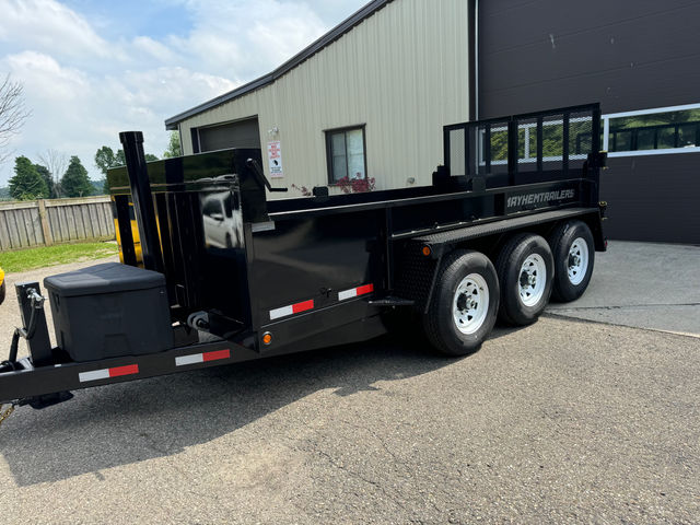 6.5 x 14 10ton combo dump trailer Black