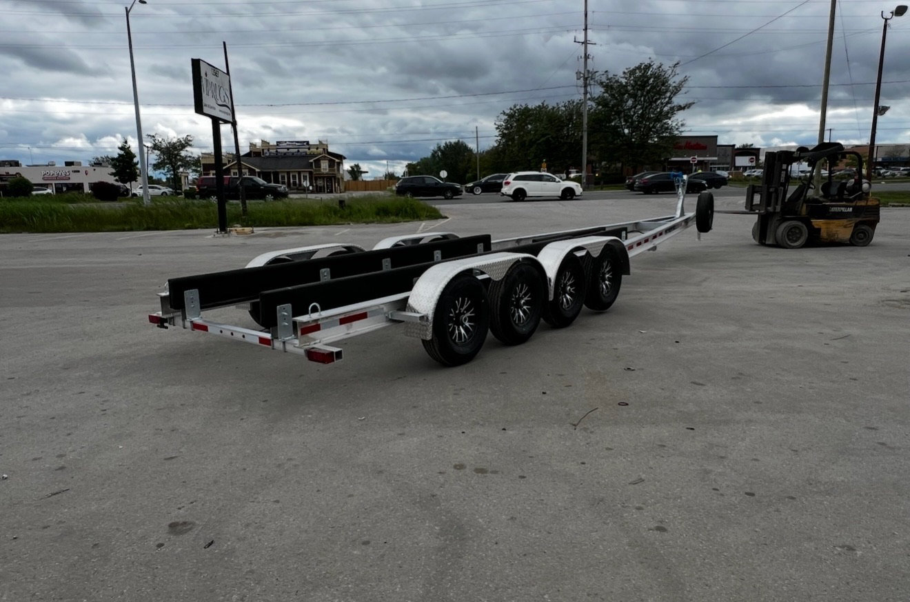 25,000lb Aluminum 30-46ft Quad Axle Boat Trailer photo 2