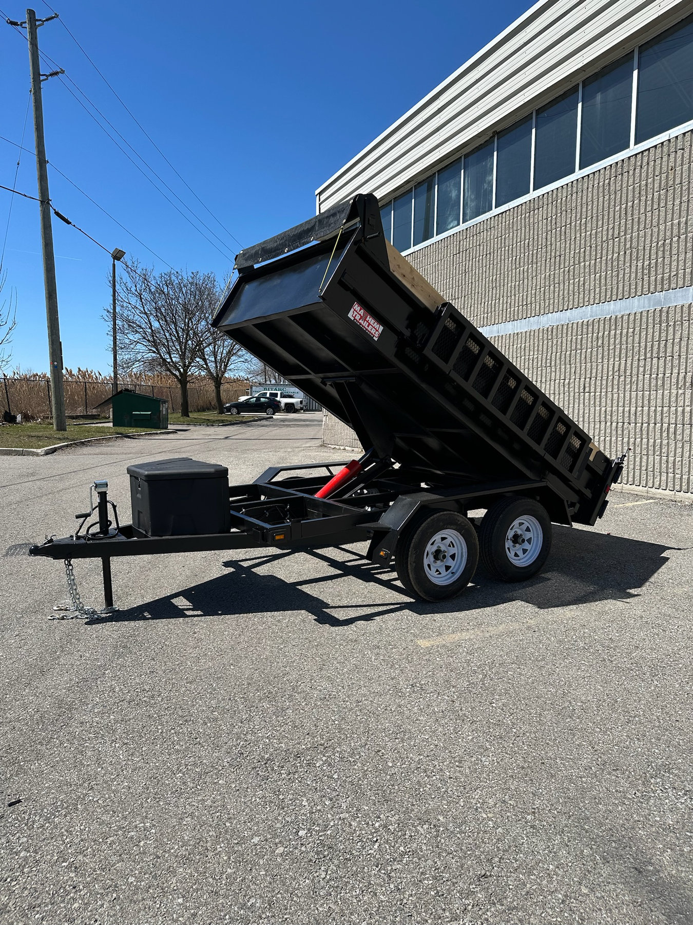 6 x 10 Scissor Lift 3.5Ton Dump Trailer With Ramps photo 6