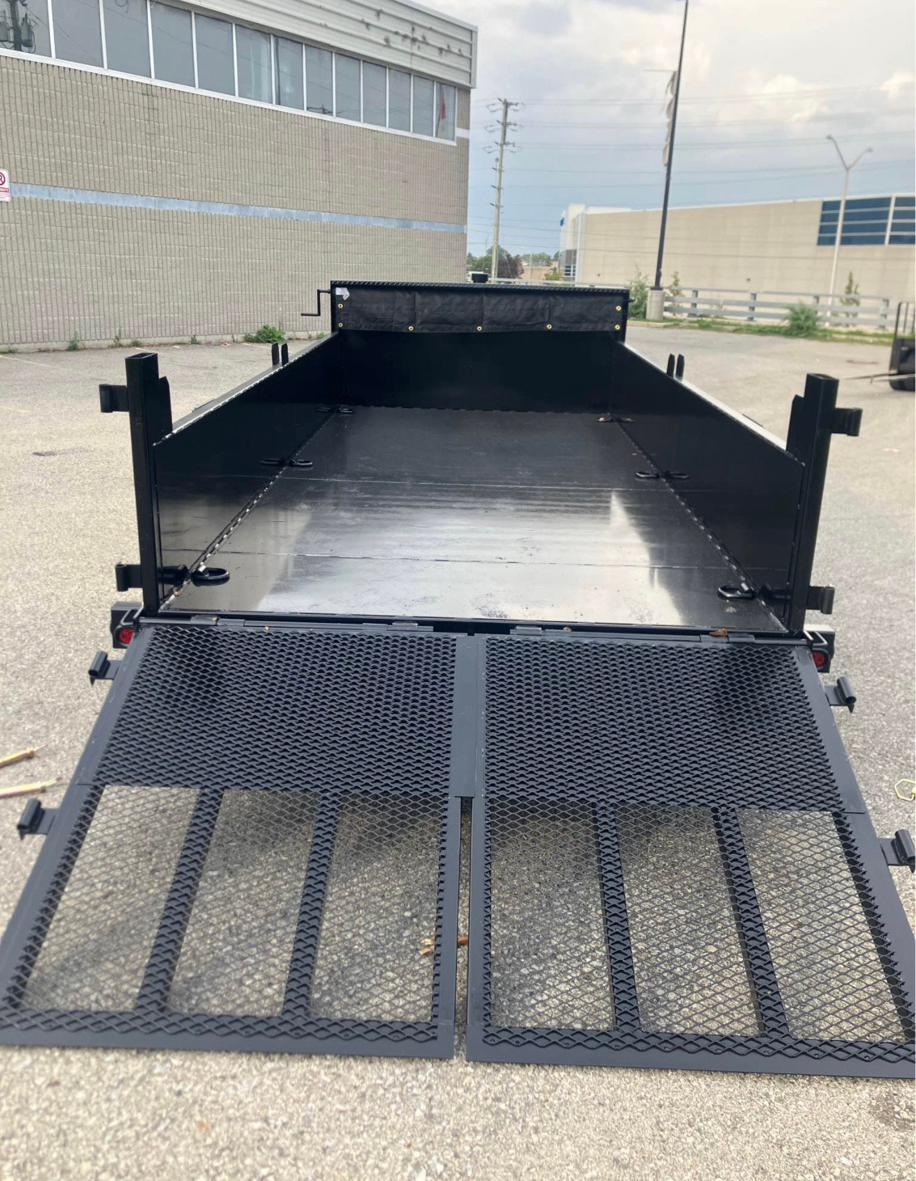 6.5 x 14 7 Ton Combo Gate Black Dump Trailer photo 5
