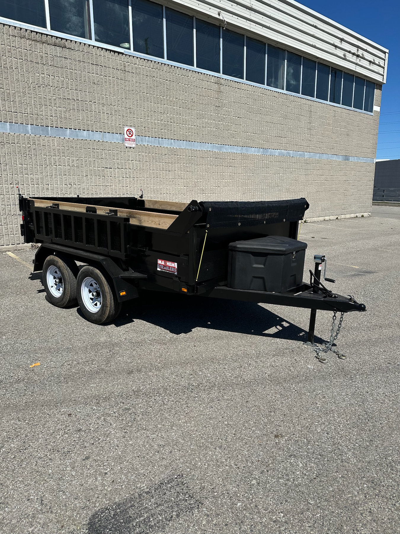 6 x 10 Scissor Lift 3.5Ton Dump Trailer With Ramps photo 2