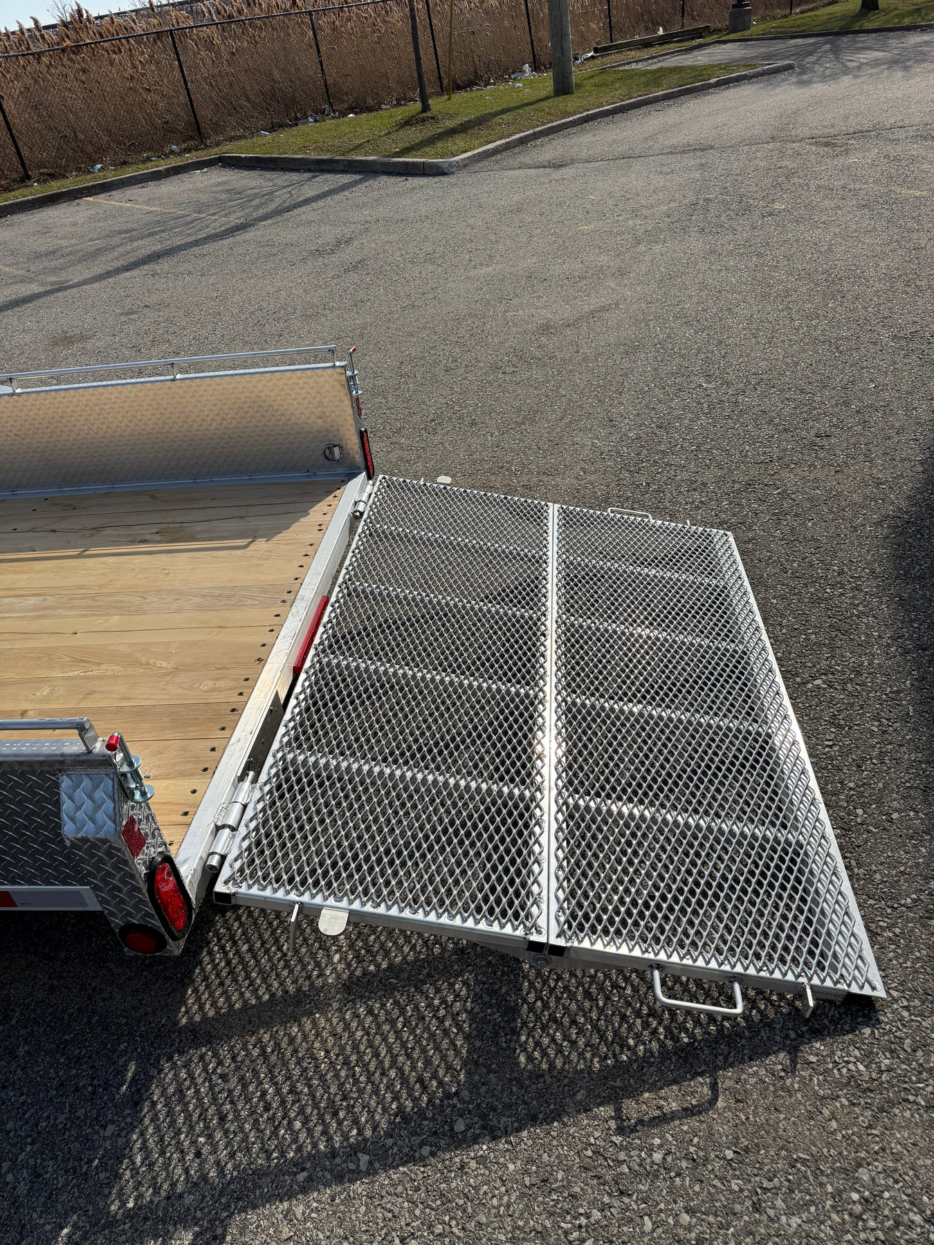 6 x 12 aluminum utility / ATV trailer with ramp 3500lb axle photo 10