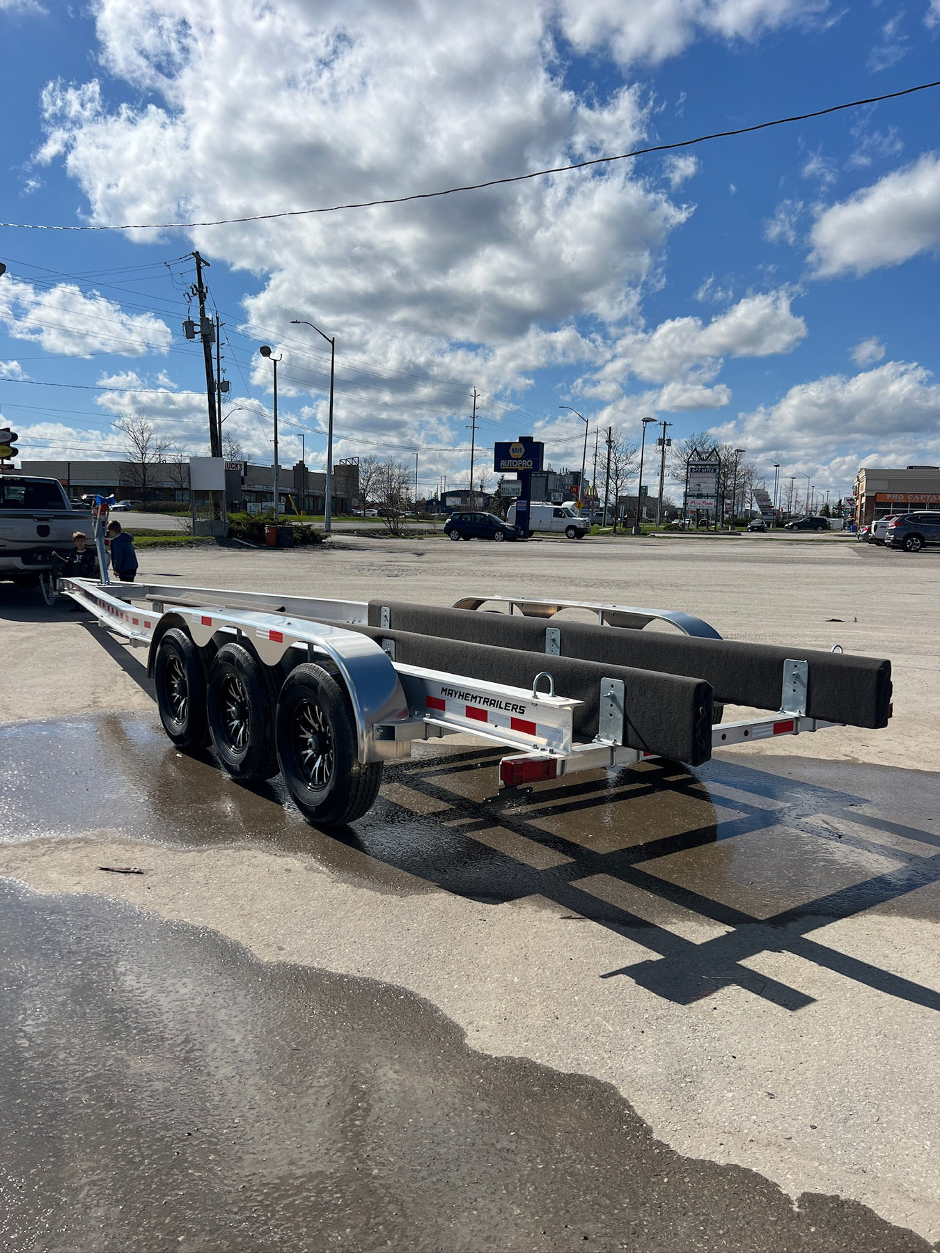 Mayhem boat trailers 10500 aluminum tri axle photo 2
