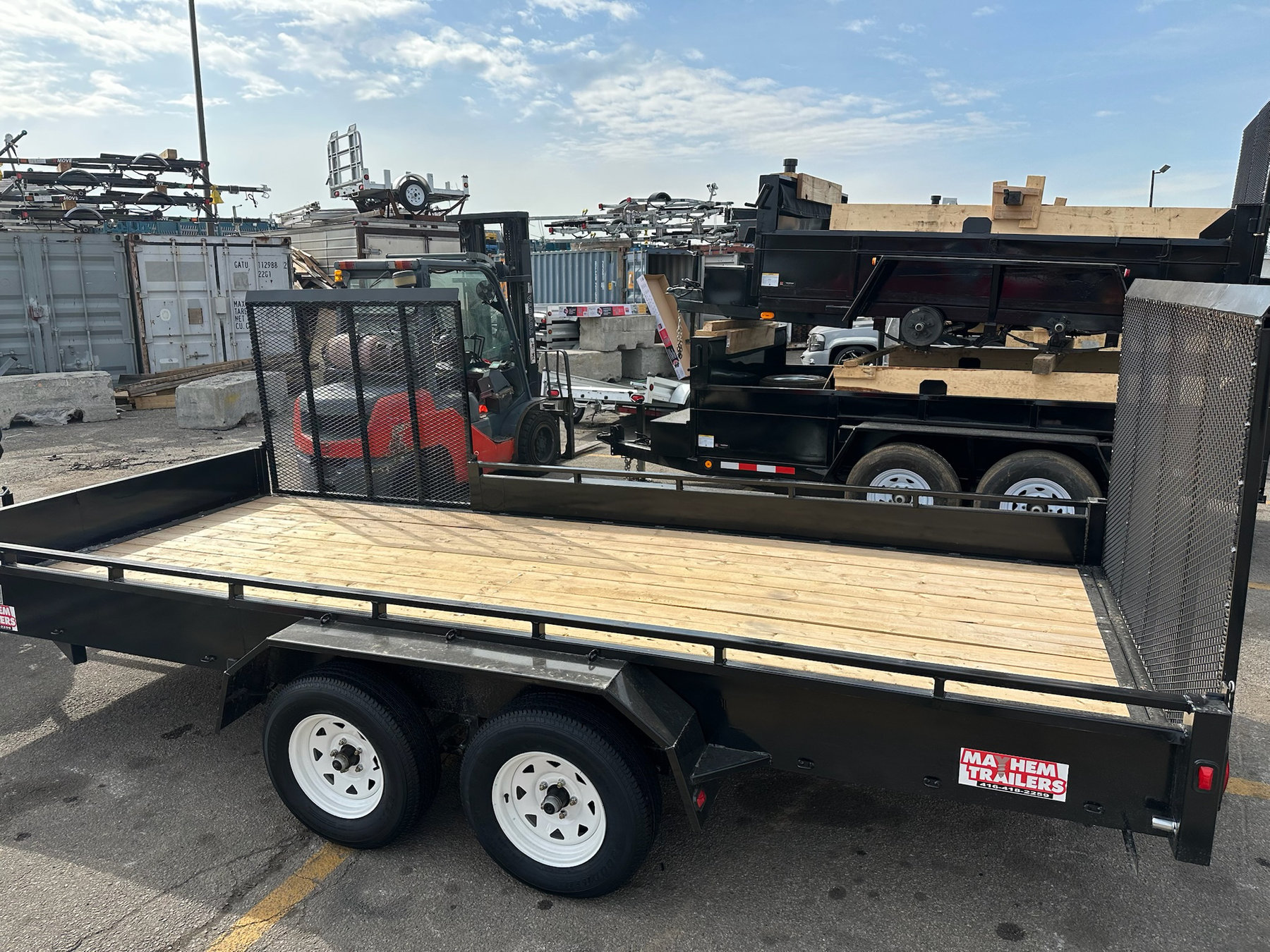 80 x 12' TANDEM LANDSCAPE TRAILER DUEL GATE - LS612T photo 2