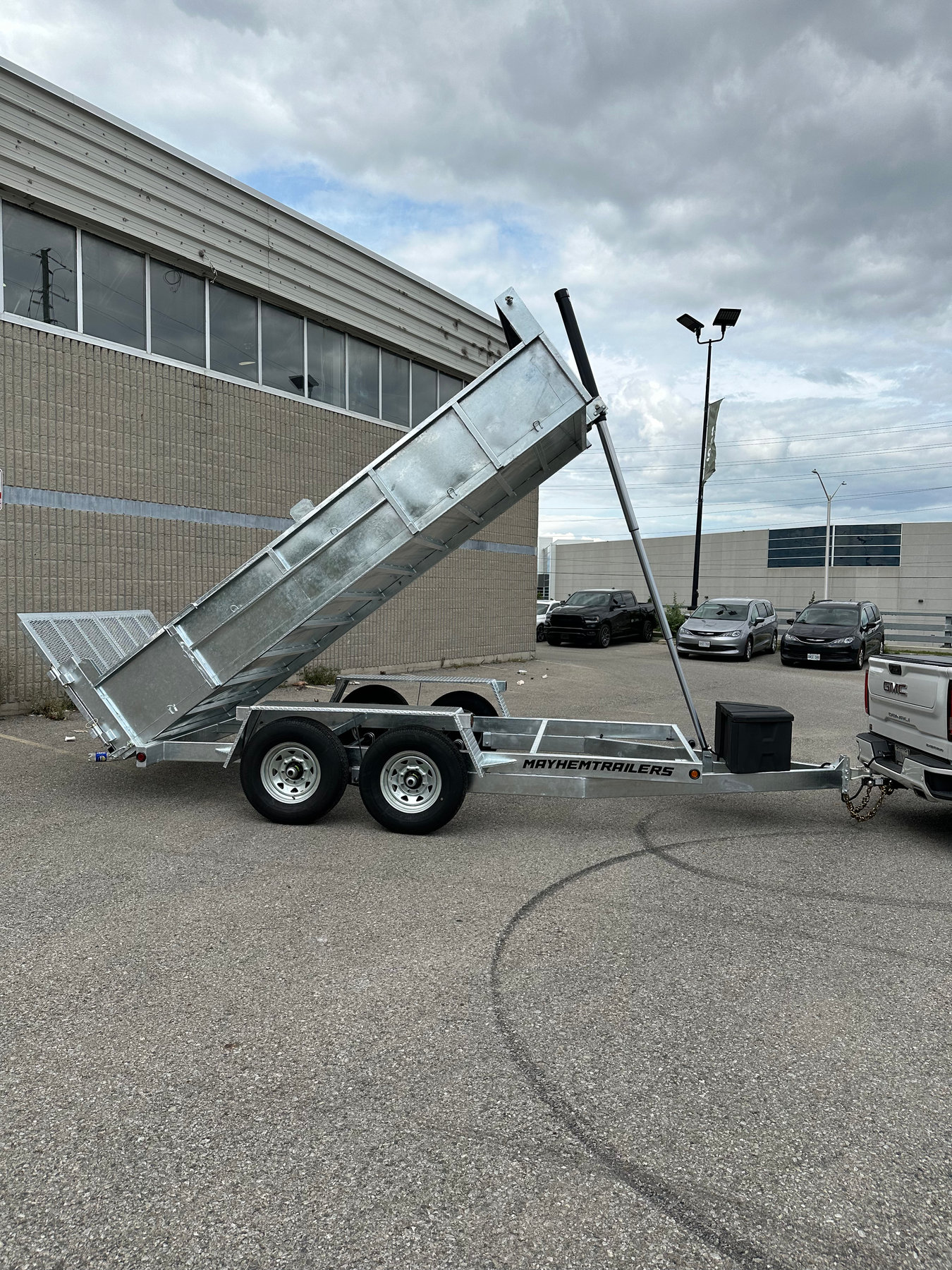 6.5 x 12 7Ton Combo Dump Trailer Telescopic Lift With Ramps photo 7