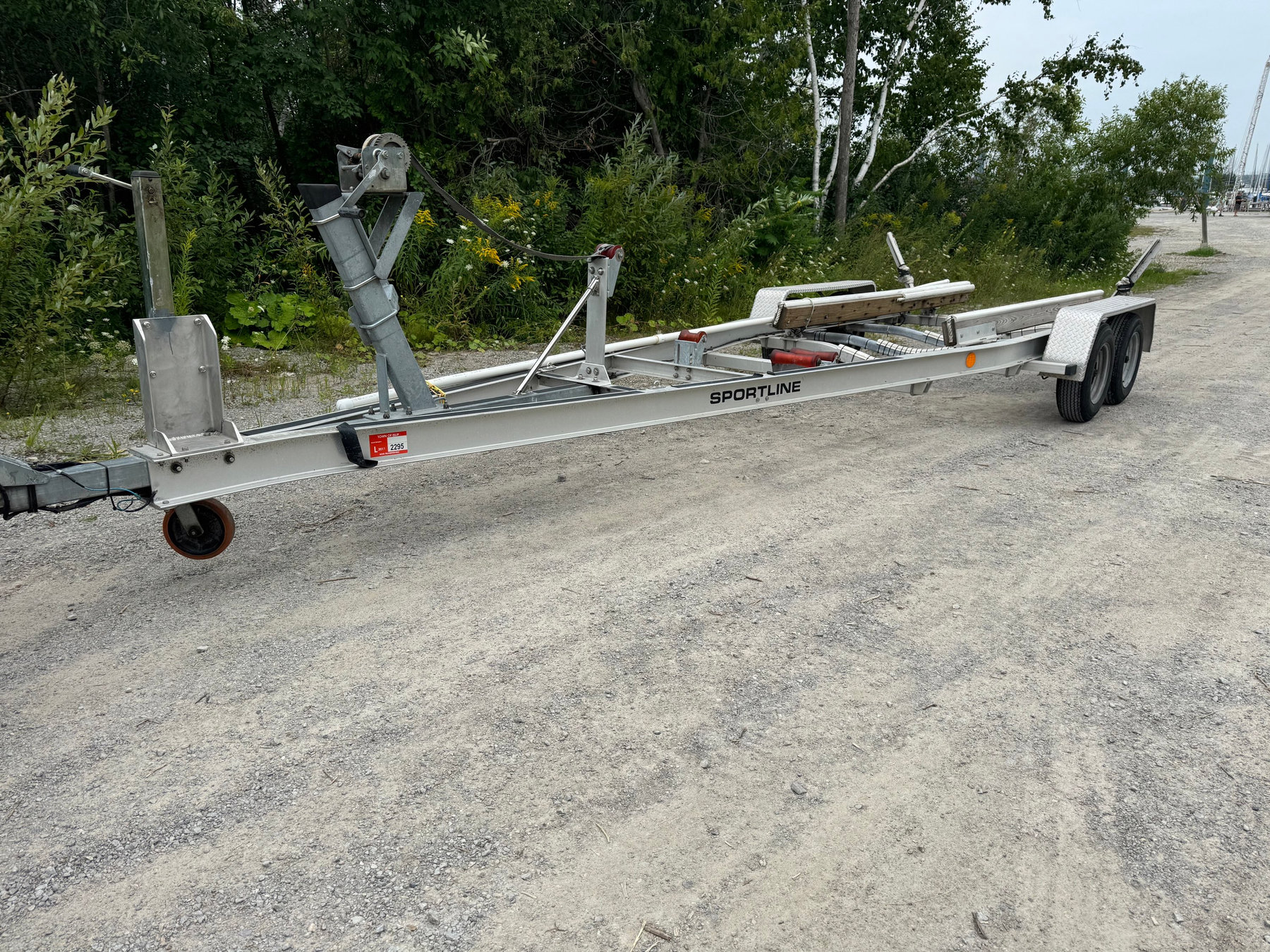 Aluminum Tandem axle boat trailer 2 3500lb axles photo 3