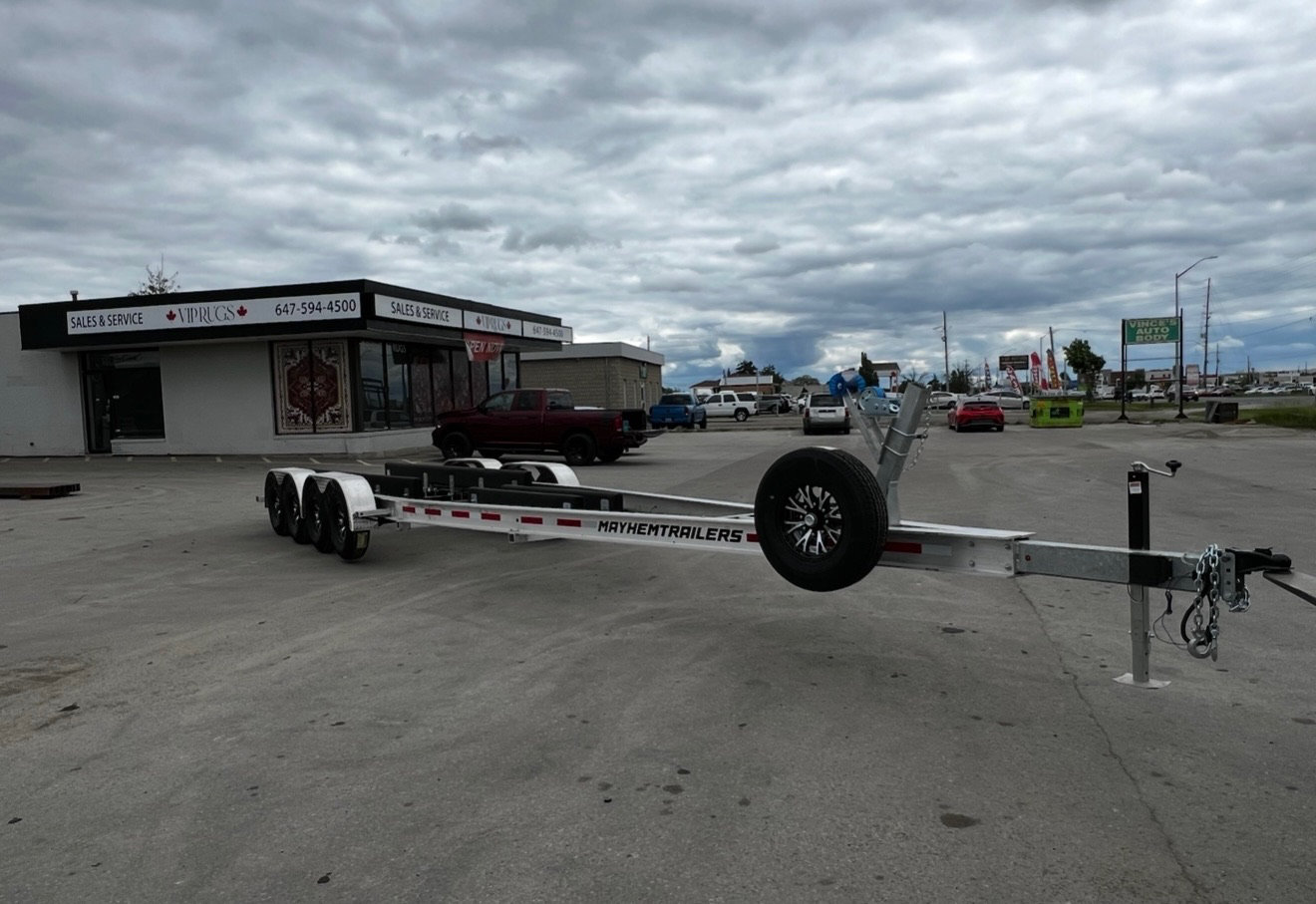 25,000lb Aluminum 30-46ft Quad Axle Boat Trailer photo 1