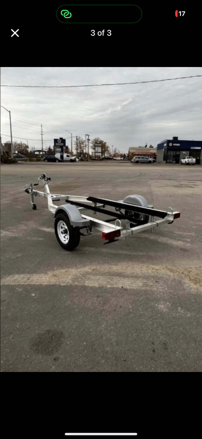 Single Alumimum PWC Trailer photo 3