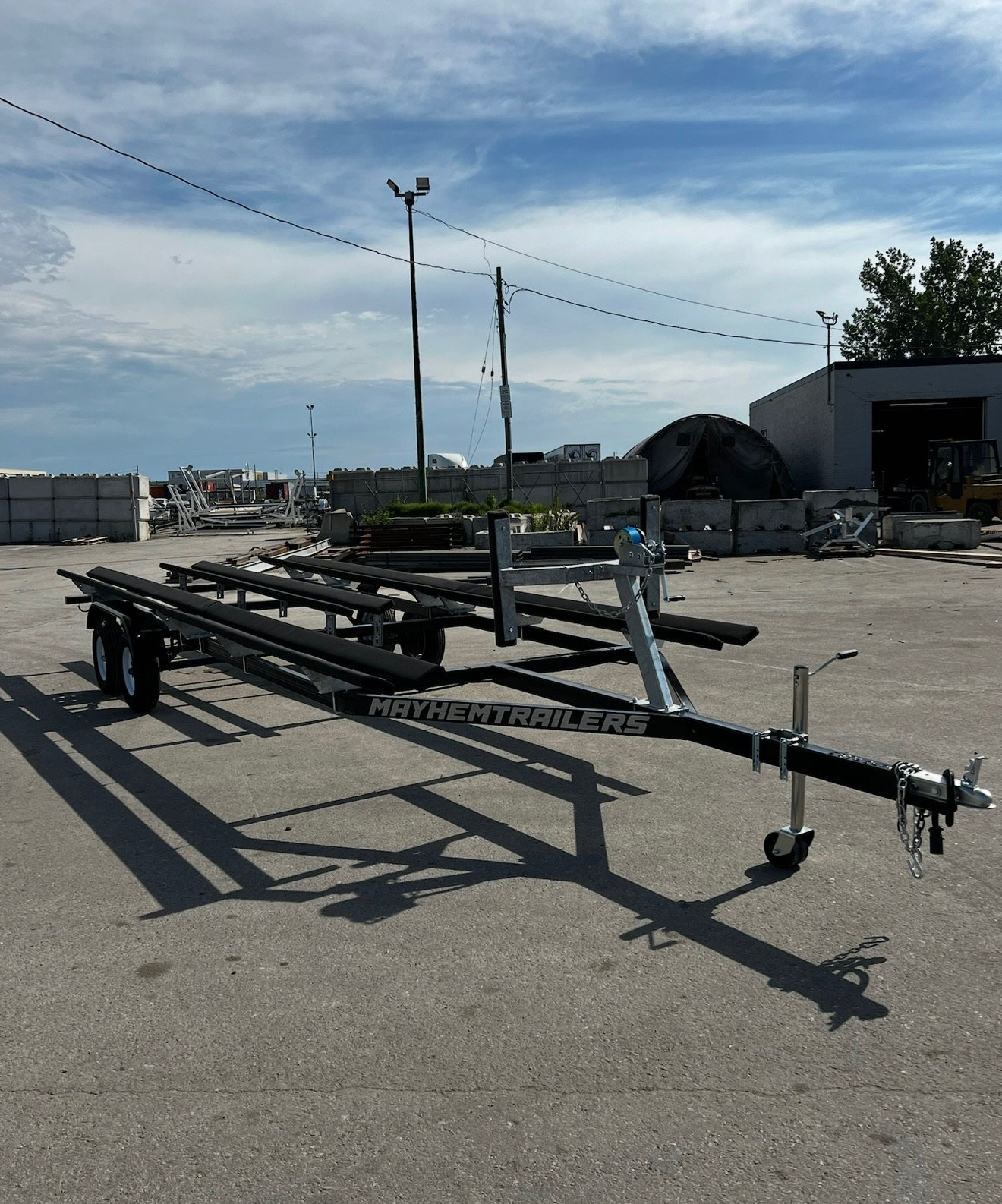 7,000lb Tandem Steel Pontoon Tri-Toon Boat Trailer photo 5