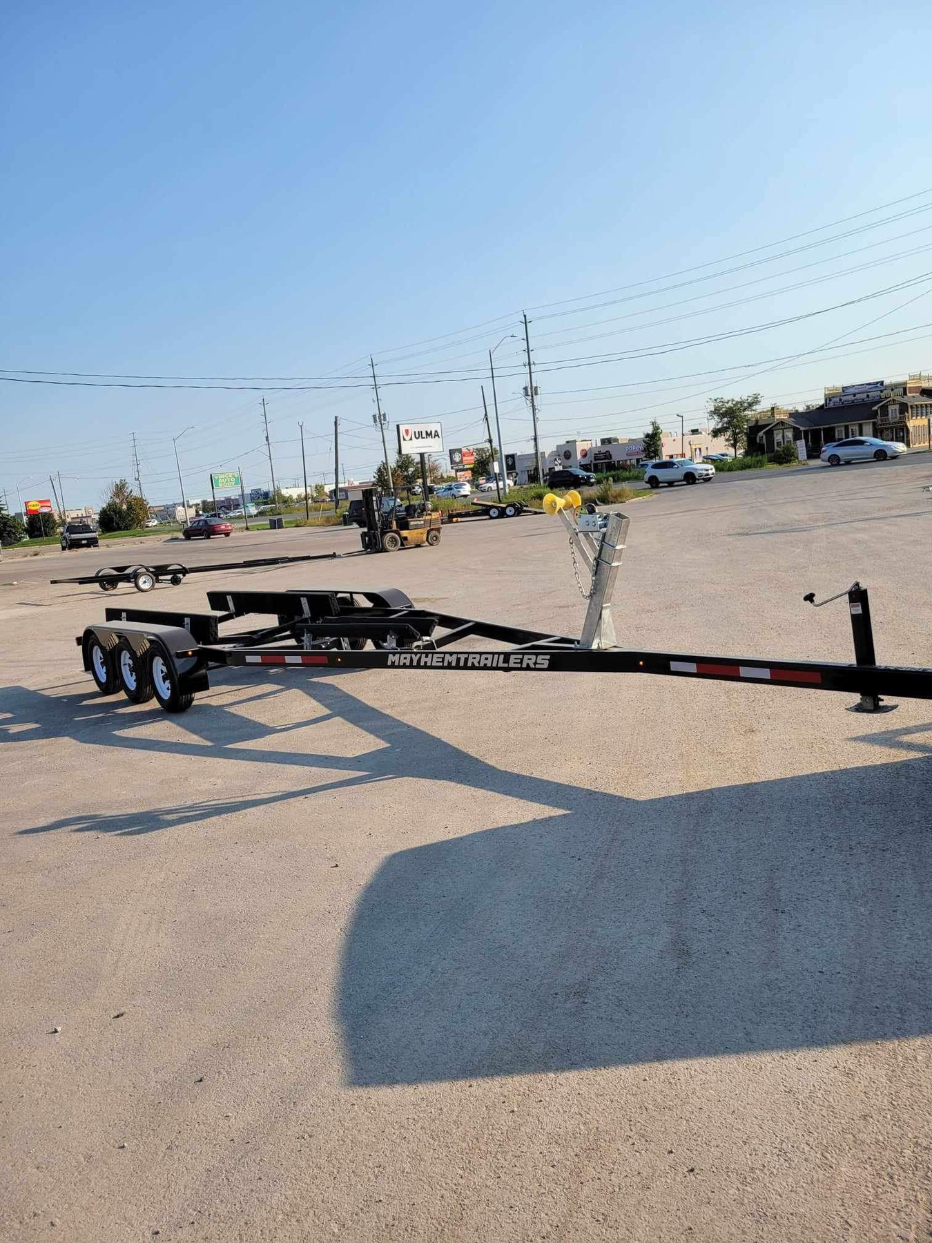 28-34ft Steel 10,500lb Boat Trailer Tri Axle photo 5