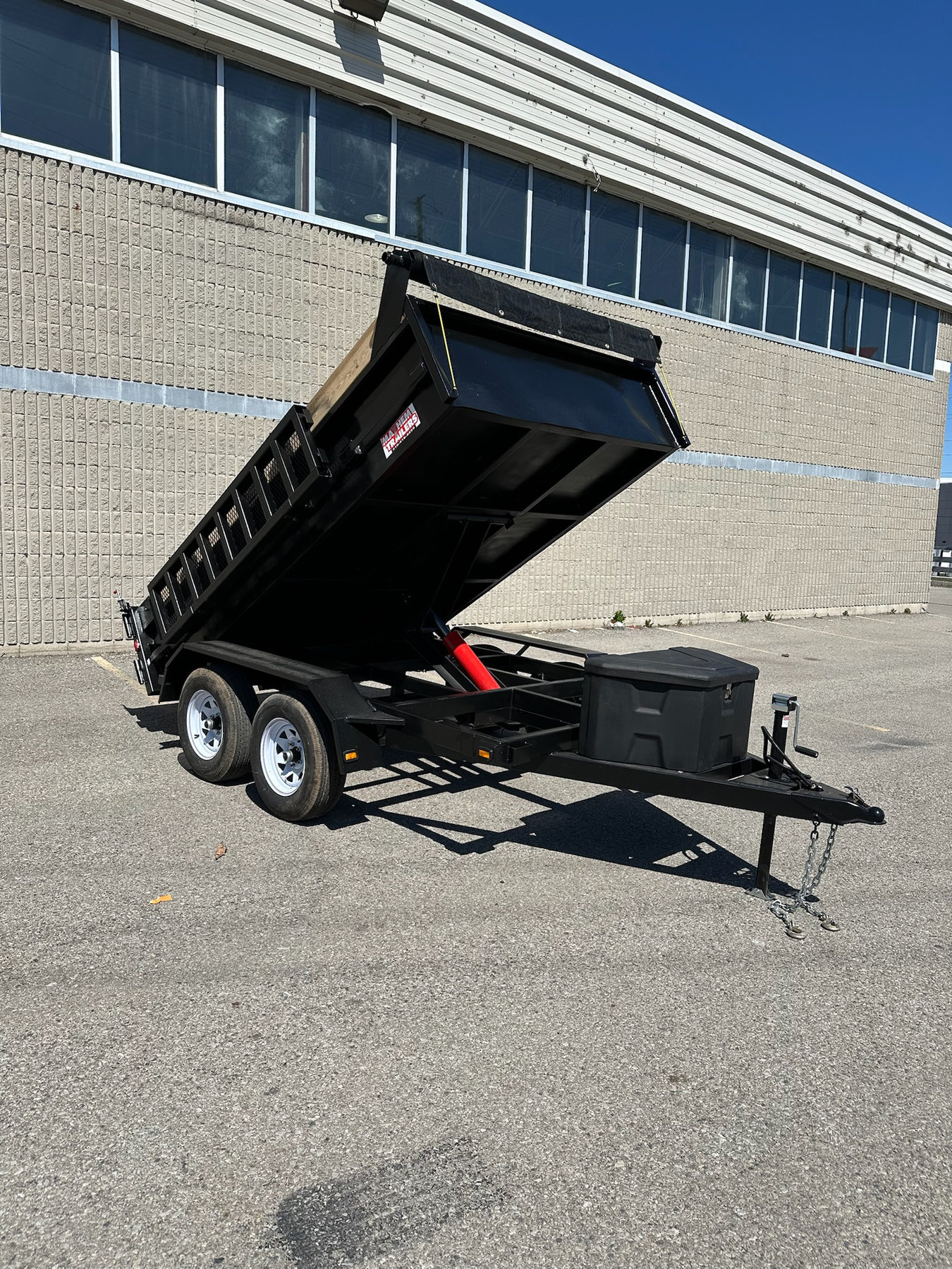 6 x 10 Scissor Lift 3.5Ton Dump Trailer With Ramps photo 7
