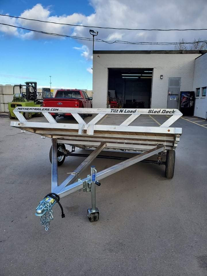 Mayhem trailers aluminum double atv snowmobile trailer photo 6