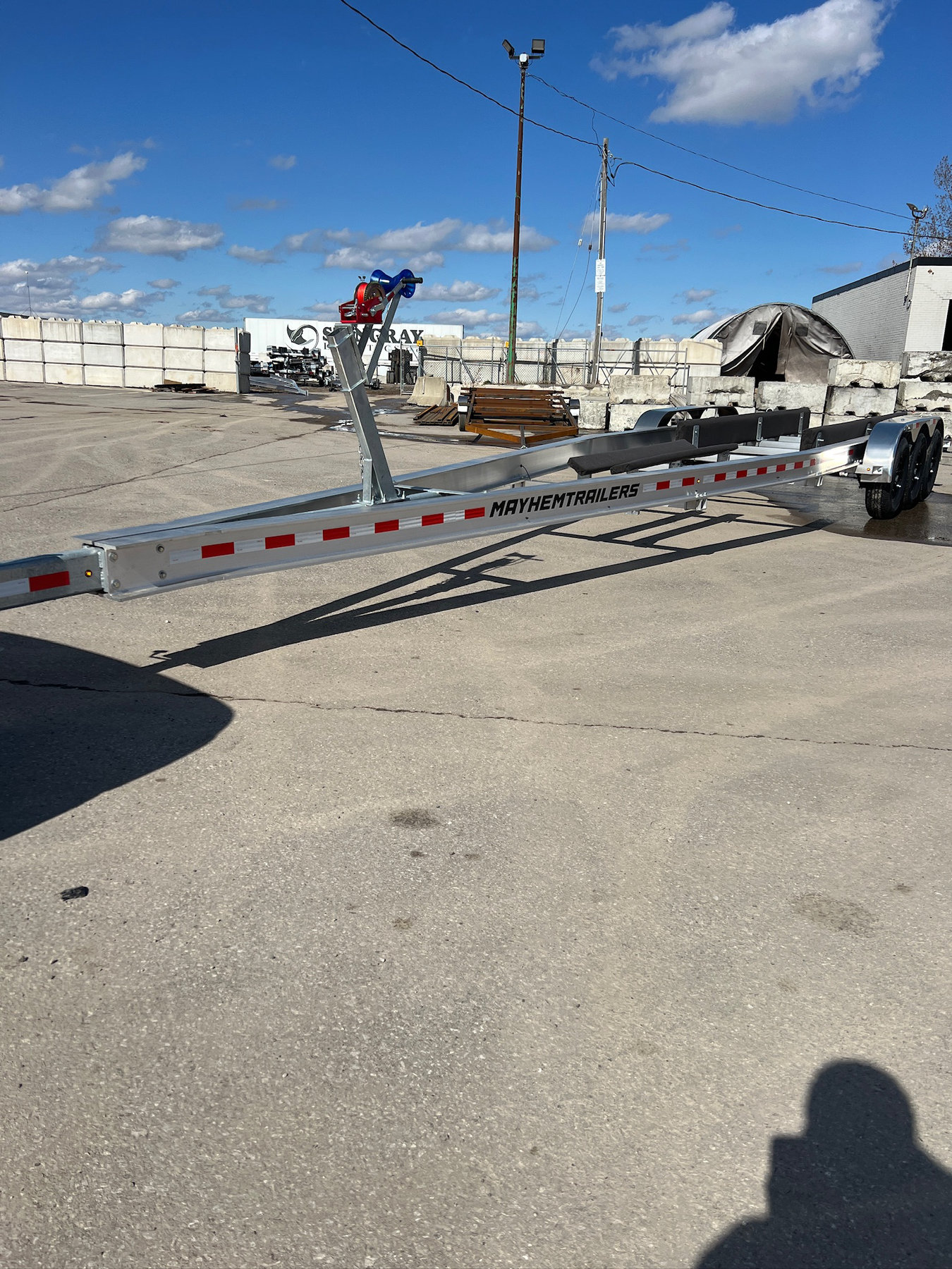 Mayhem boat trailers 10500 aluminum tri axle photo 1
