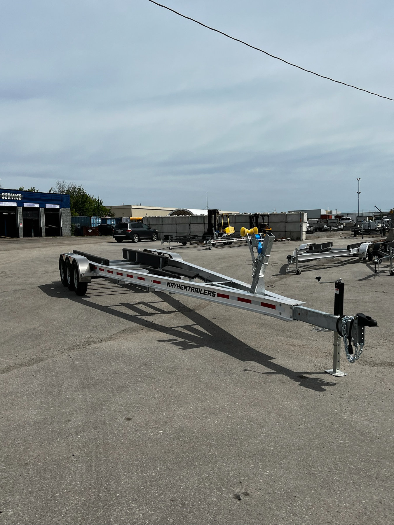 21,000lb Aluminum Boat Trailer 28-35ft Tri Axle photo 1