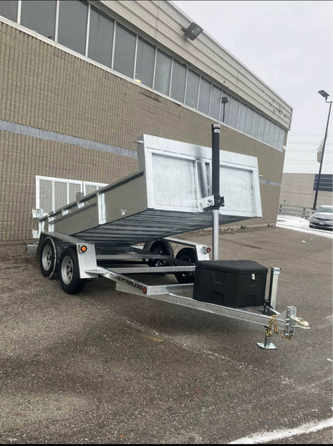 3.5 ton combo galvanized dump trailer