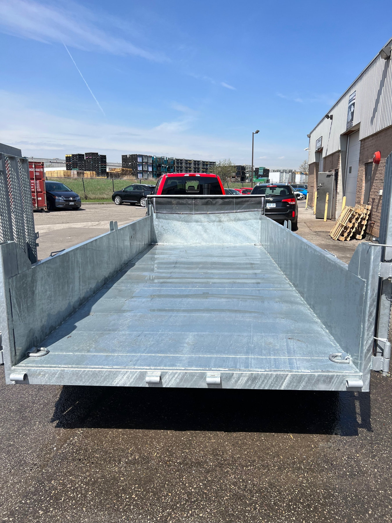 6.5 x 16 7 TON COMBO DUMP TRAILER TELESCOPIC LIFT photo 4